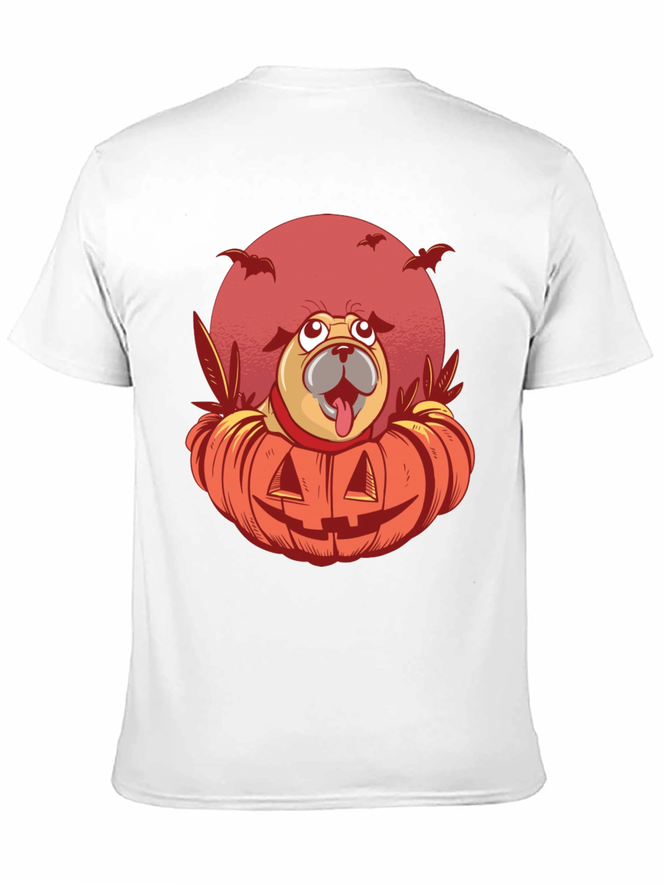 Halloween Pug Pumpkin T-Shirt