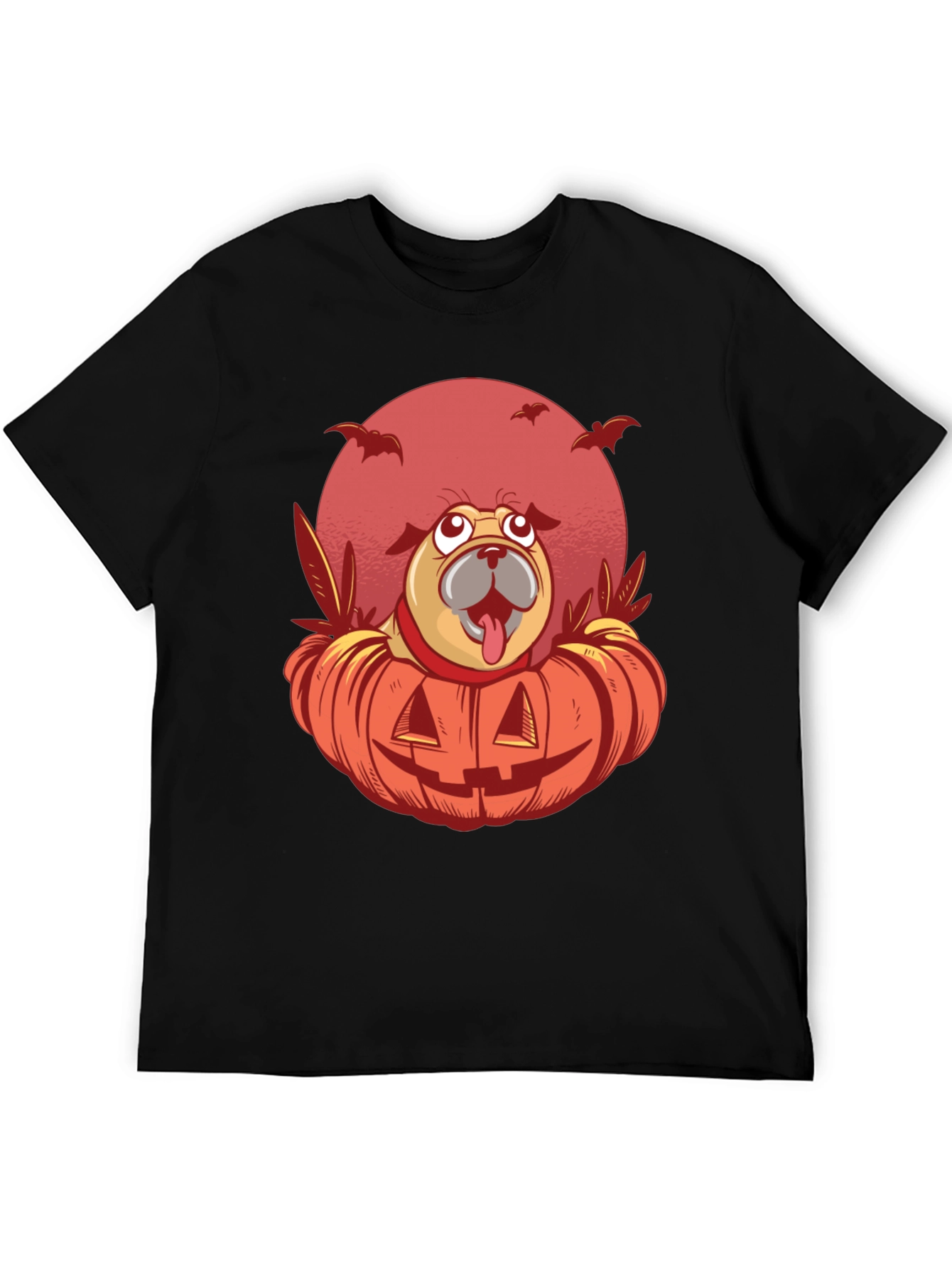 Halloween Pug Pumpkin T-Shirt