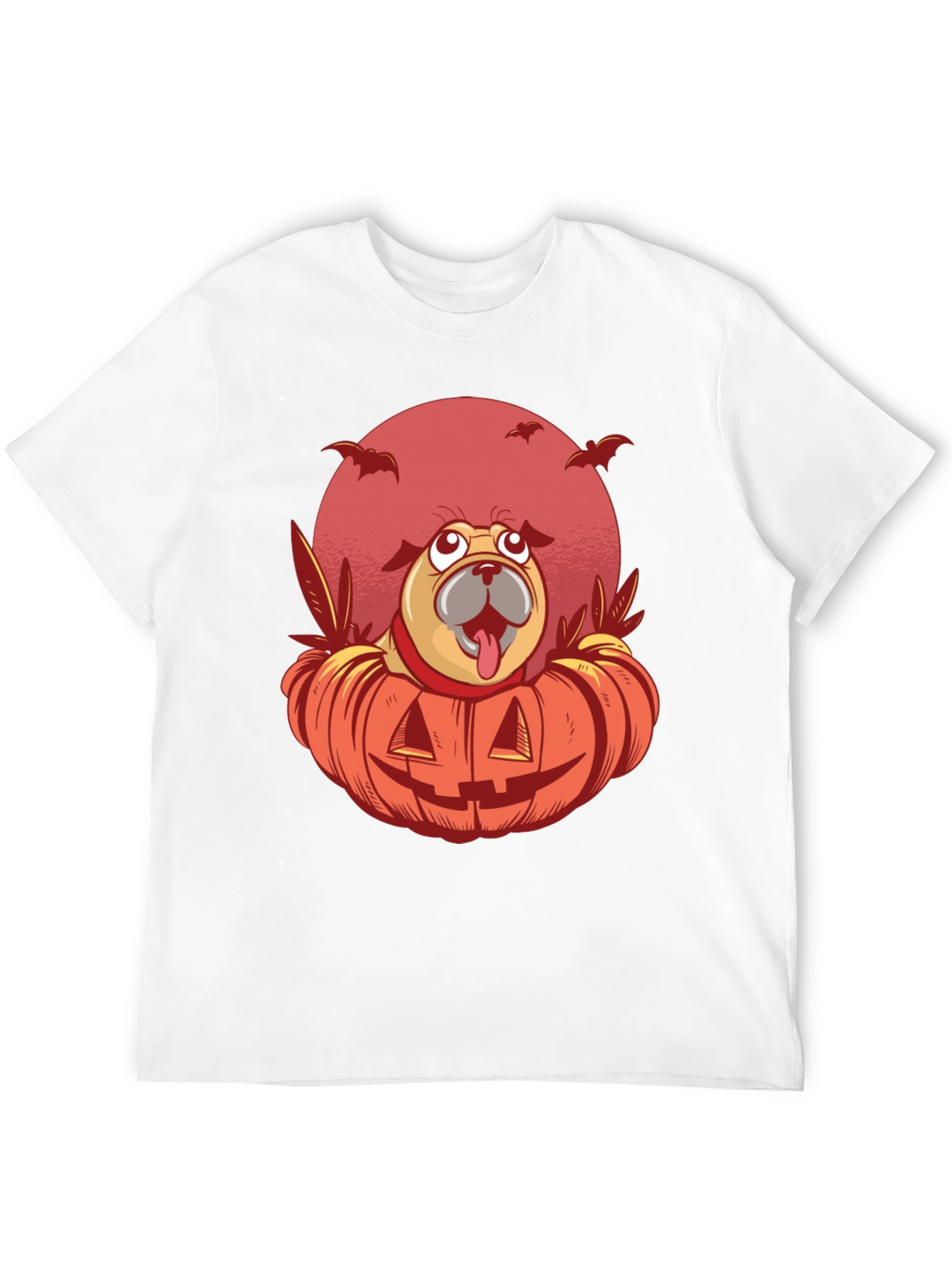 Halloween Pug Pumpkin T-Shirt