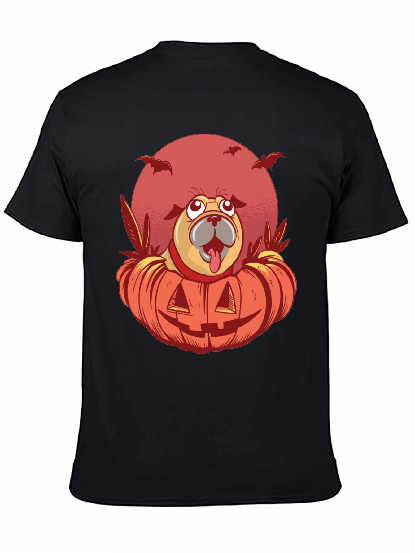 Halloween Pug Pumpkin T-Shirt