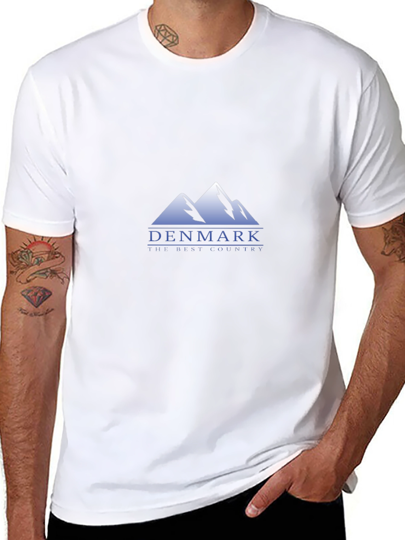 Denmark Mountain Graphic Tee - Black