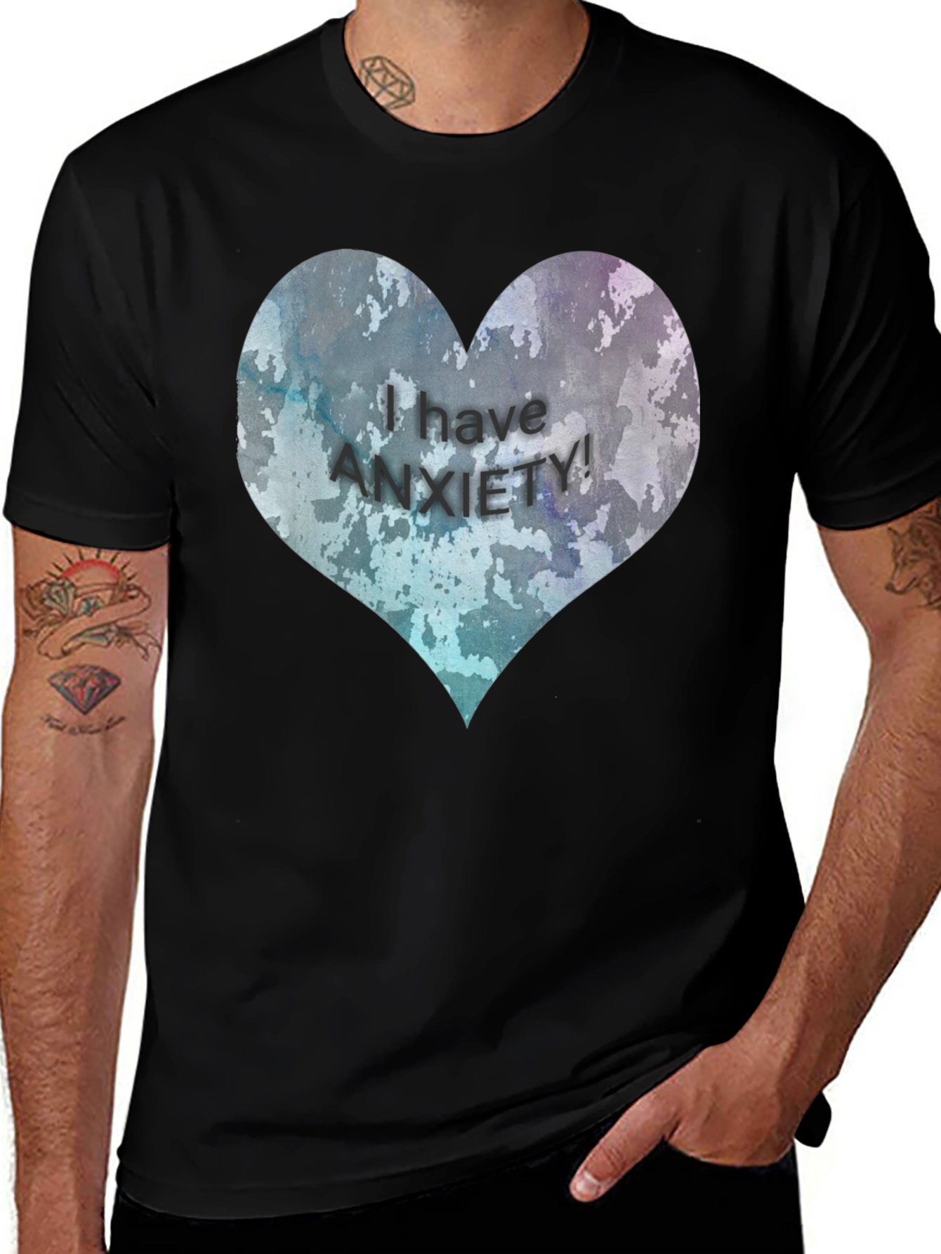 Anxiety Awareness Heart T-Shirt