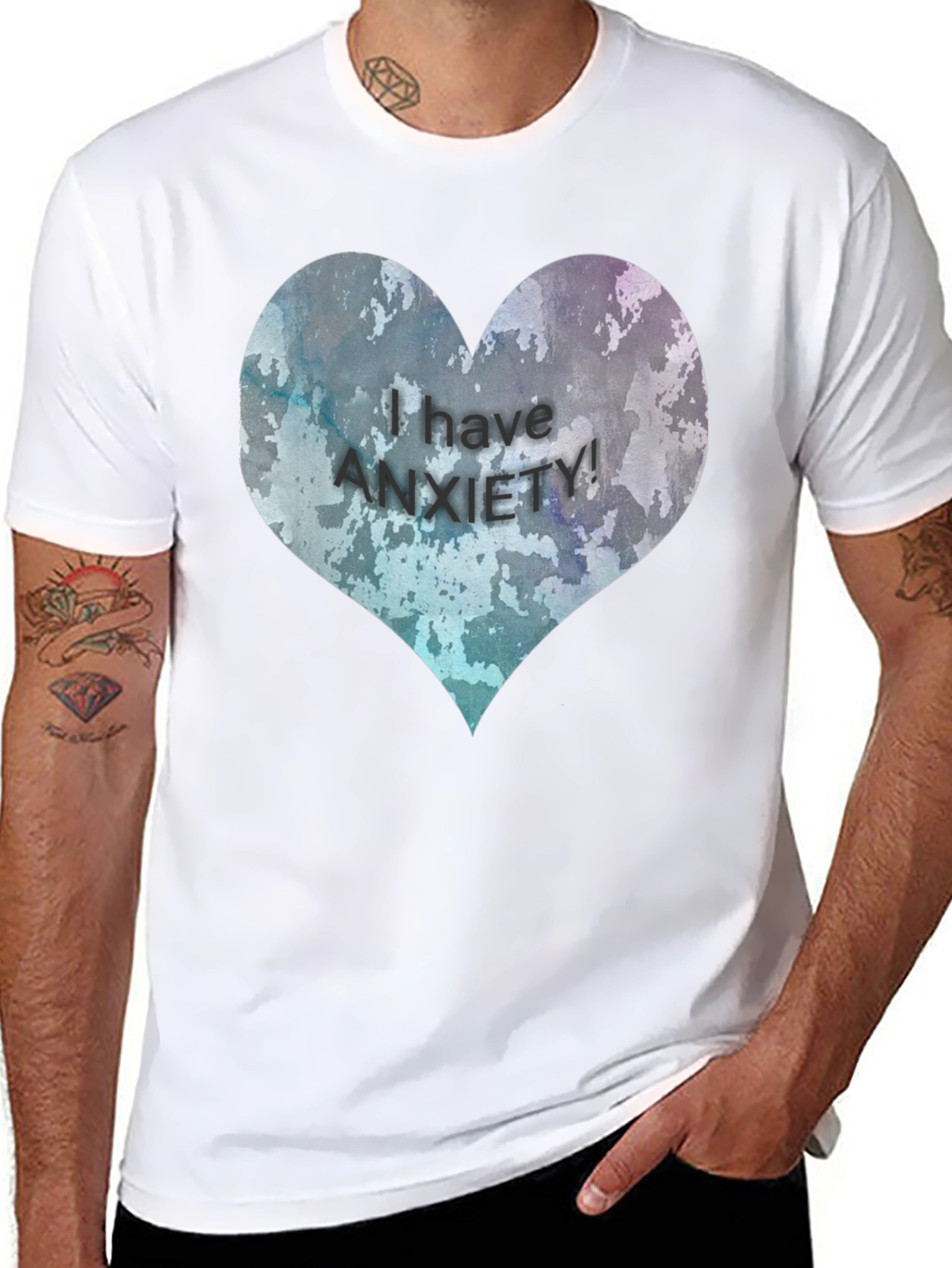 Anxiety Awareness Heart T-Shirt