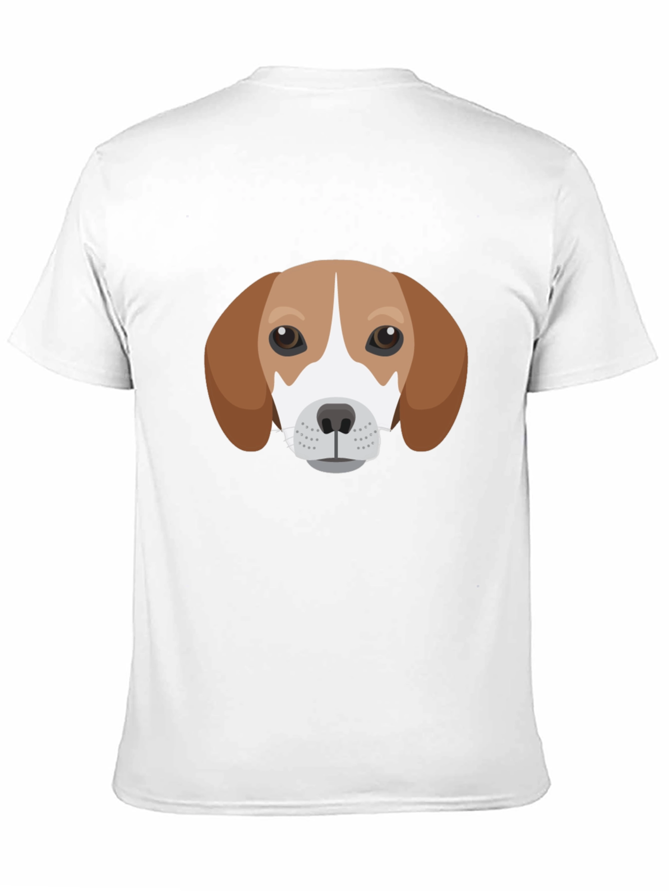 Dog Face Graphic Tee - Black Casual T-Shirt