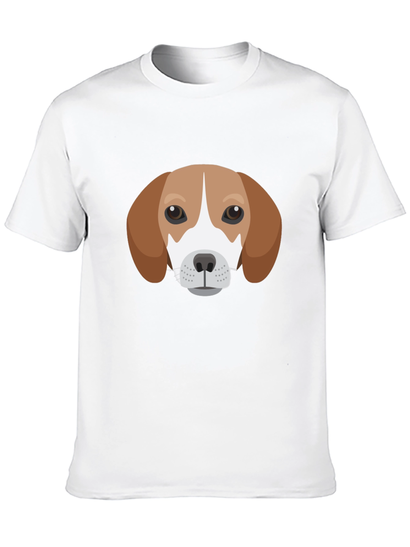 Dog Face Graphic Tee - Black Casual T-Shirt