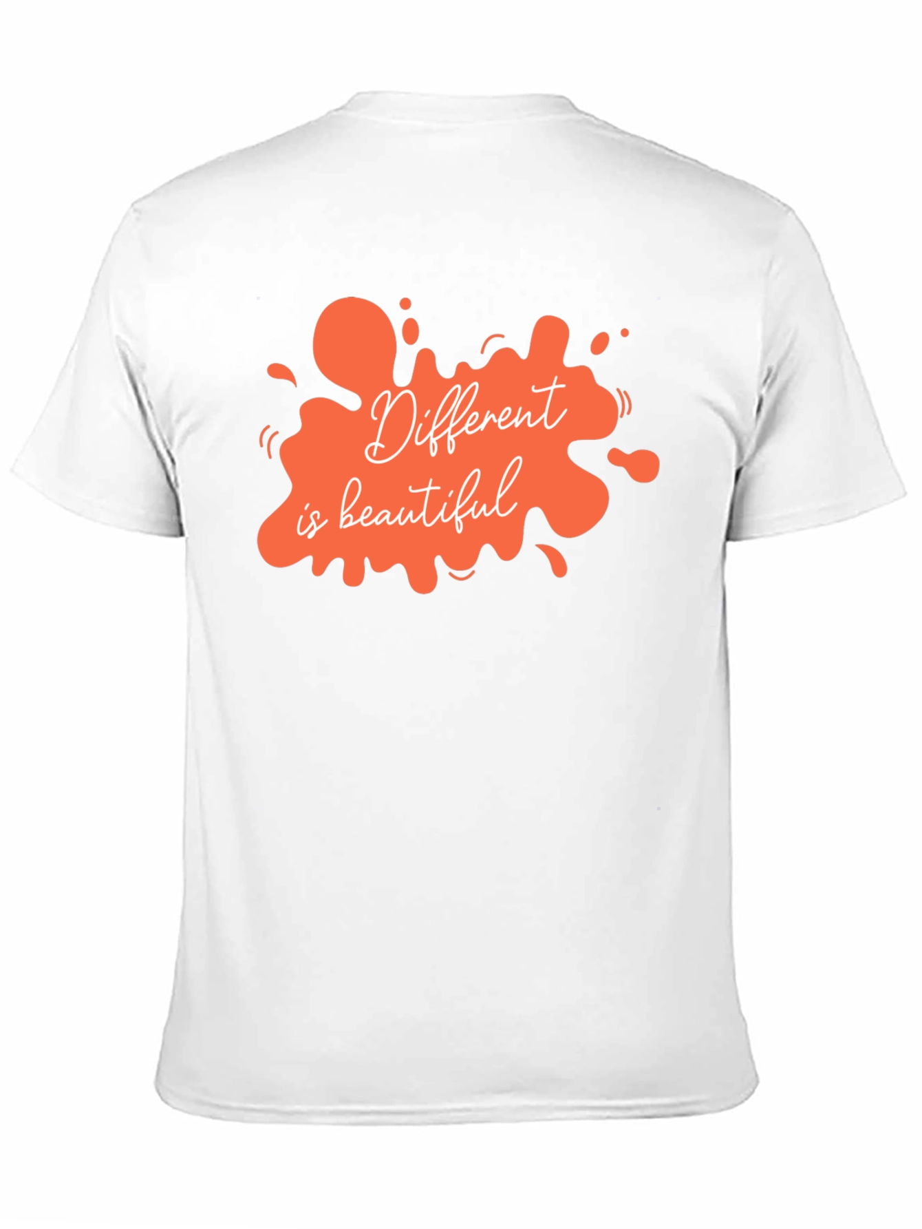 Unique Different is Beautiful Graphic Tee - Black