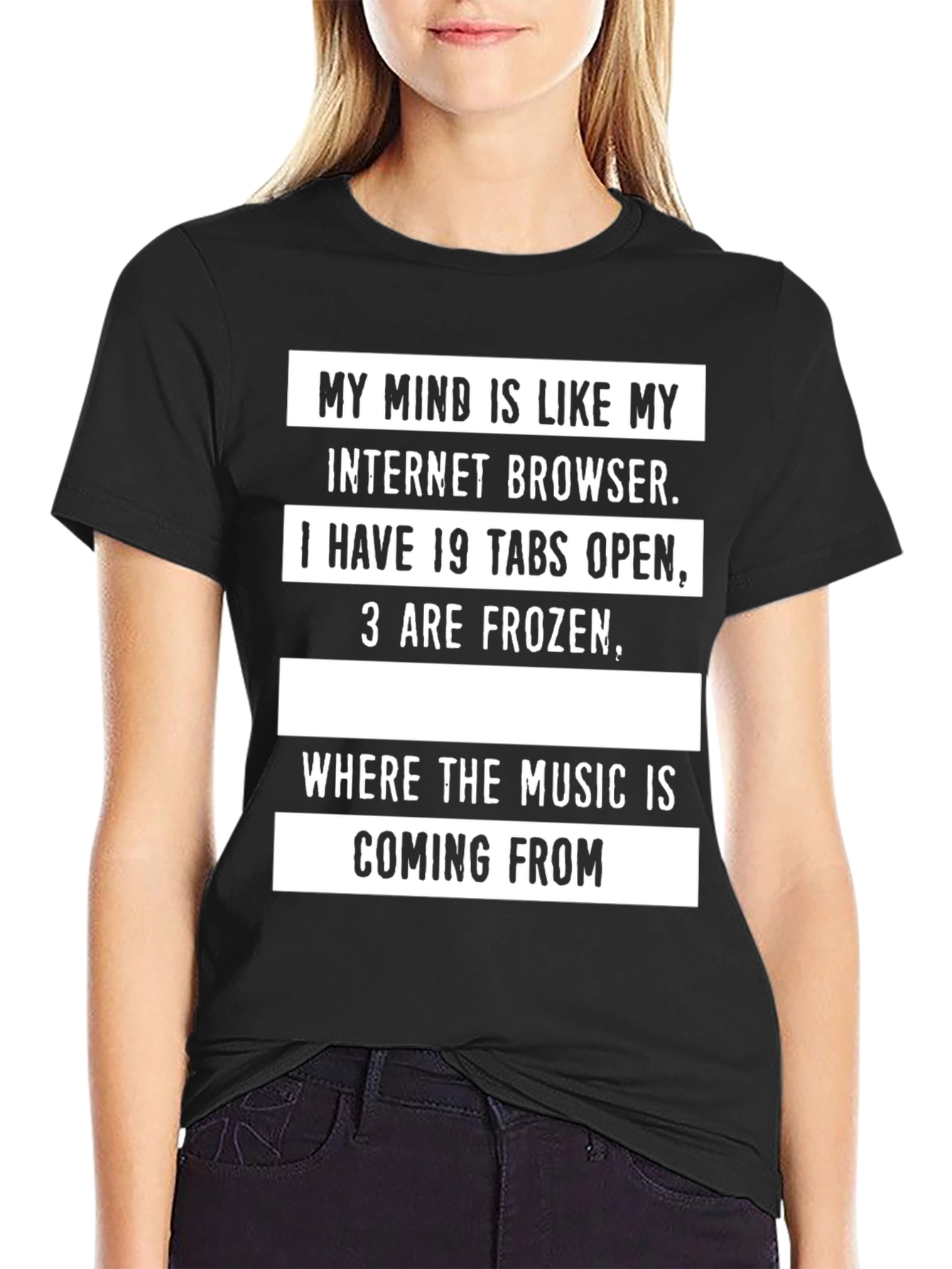 Mind Like Browser T-Shirt - 19 Tabs 3 Frozen!