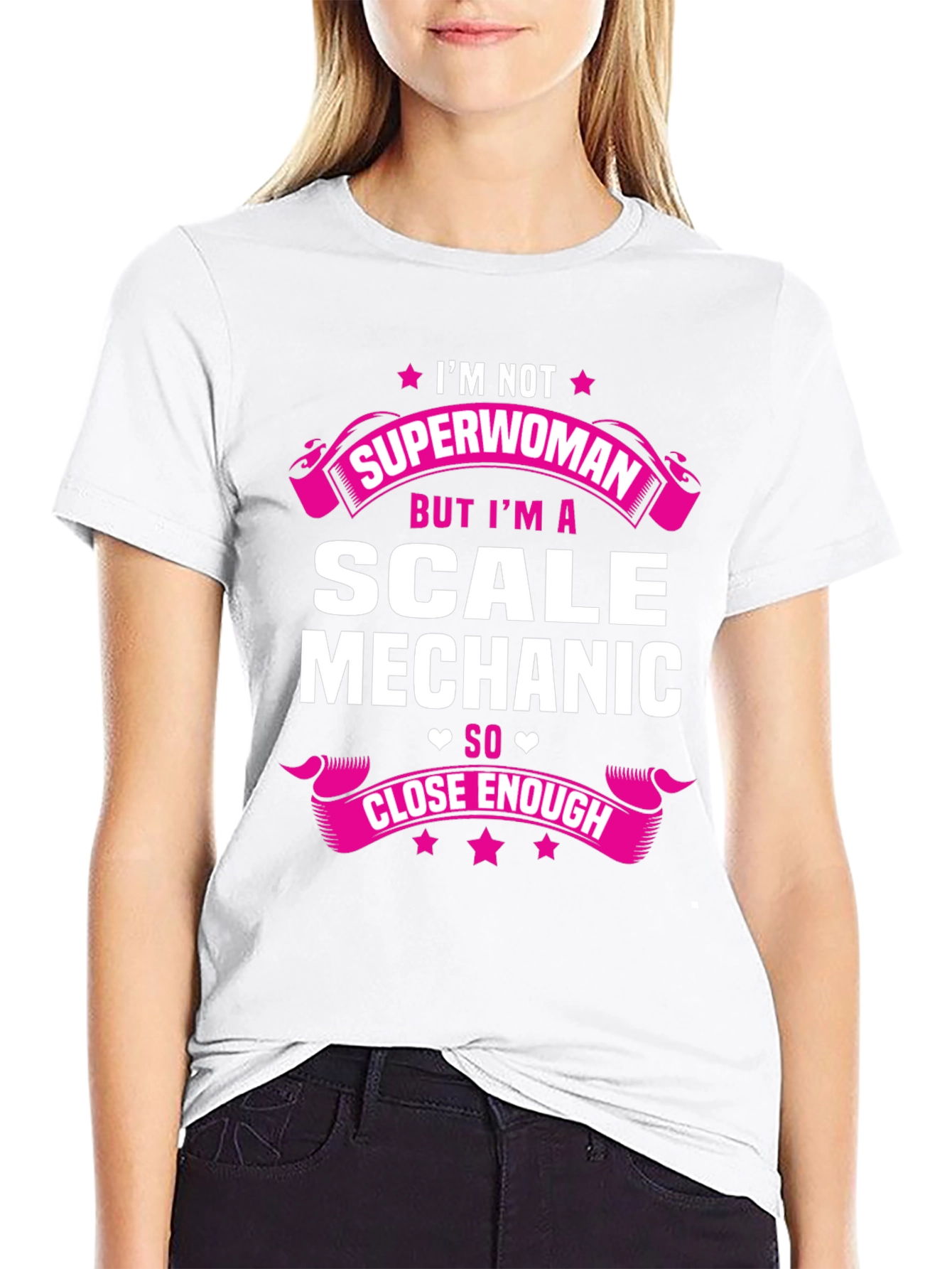 Scale Mechanic T-Shirt - Not Superwoman Funny Tee