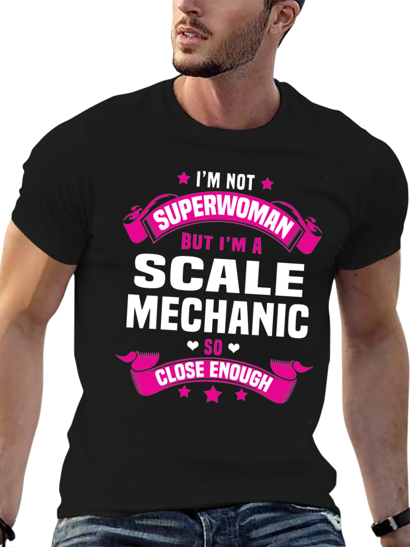 Scale Mechanic T-Shirt - Not Superwoman Funny Tee