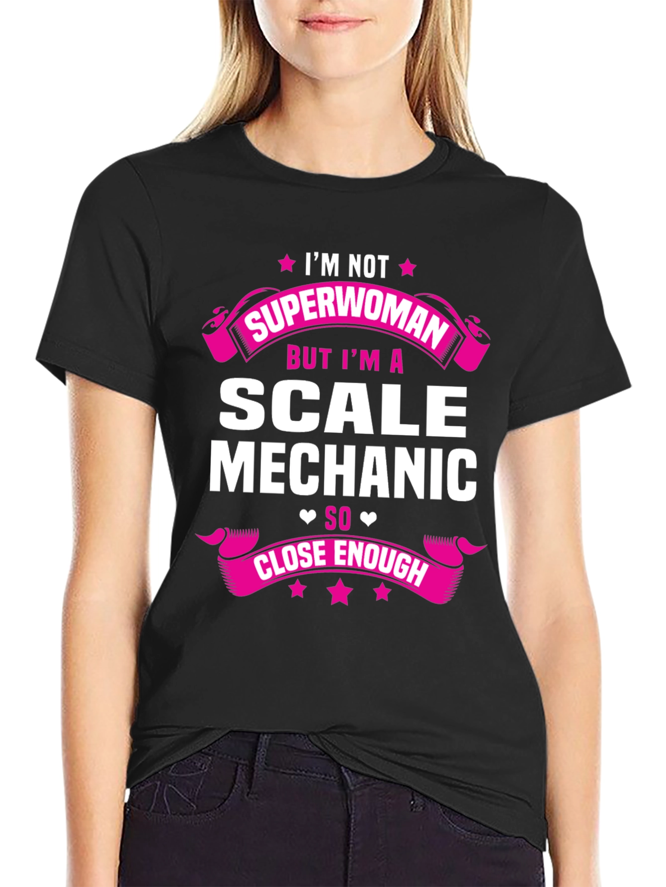 Scale Mechanic T-Shirt - Not Superwoman Funny Tee
