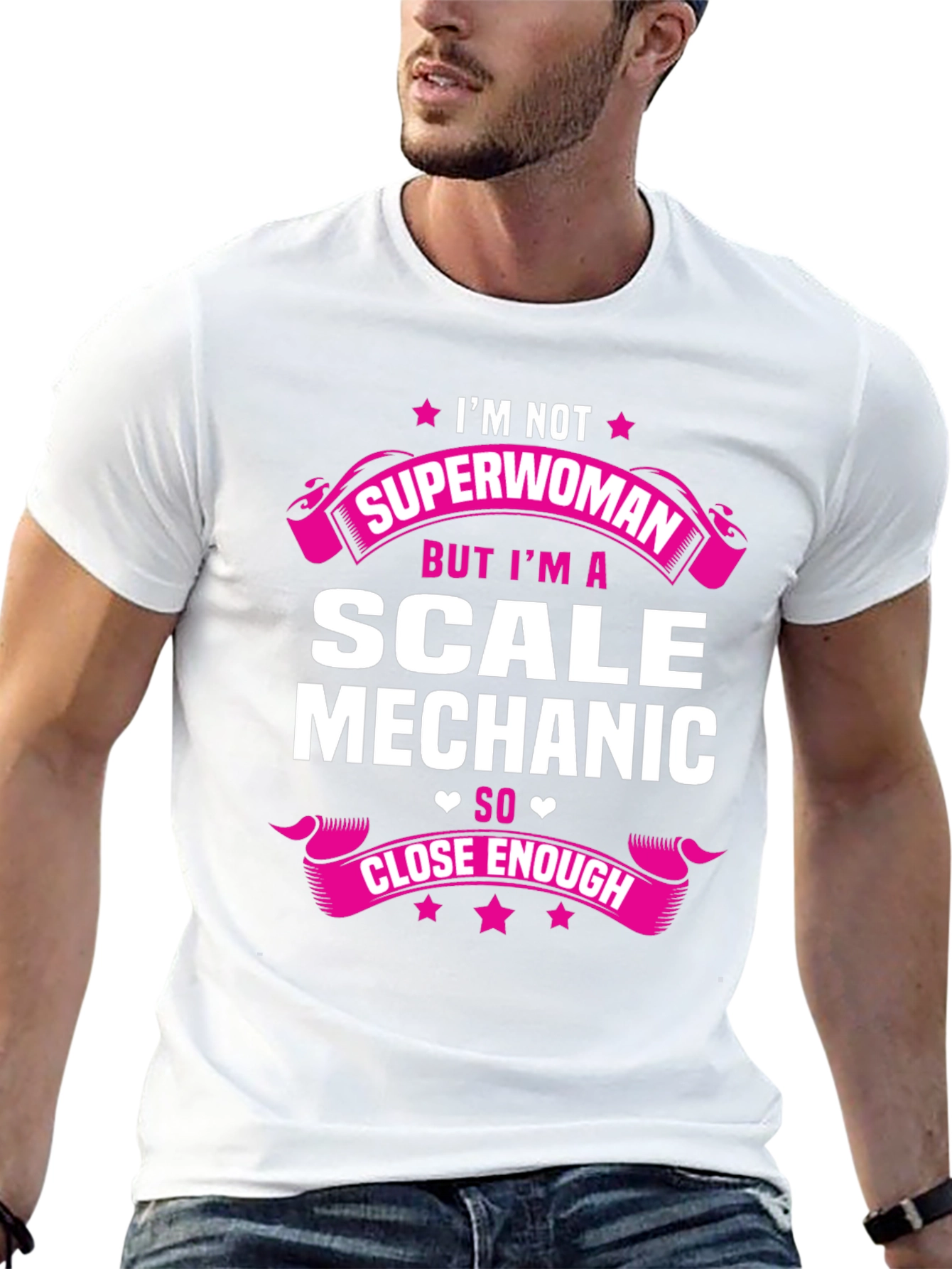 Scale Mechanic T-Shirt - Not Superwoman Funny Tee