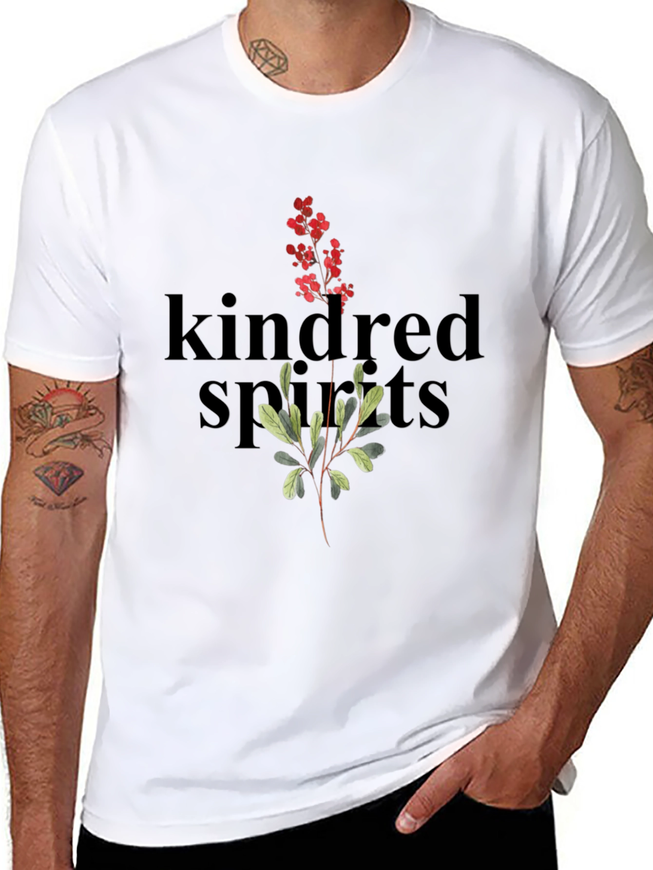 Kindred Spirits Black Graphic Tee