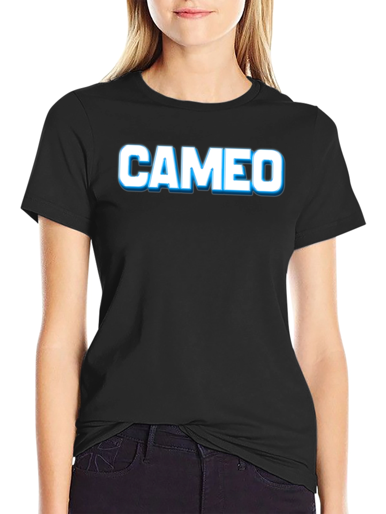 Cameo Black T-Shirt - Cool Graphic Tee