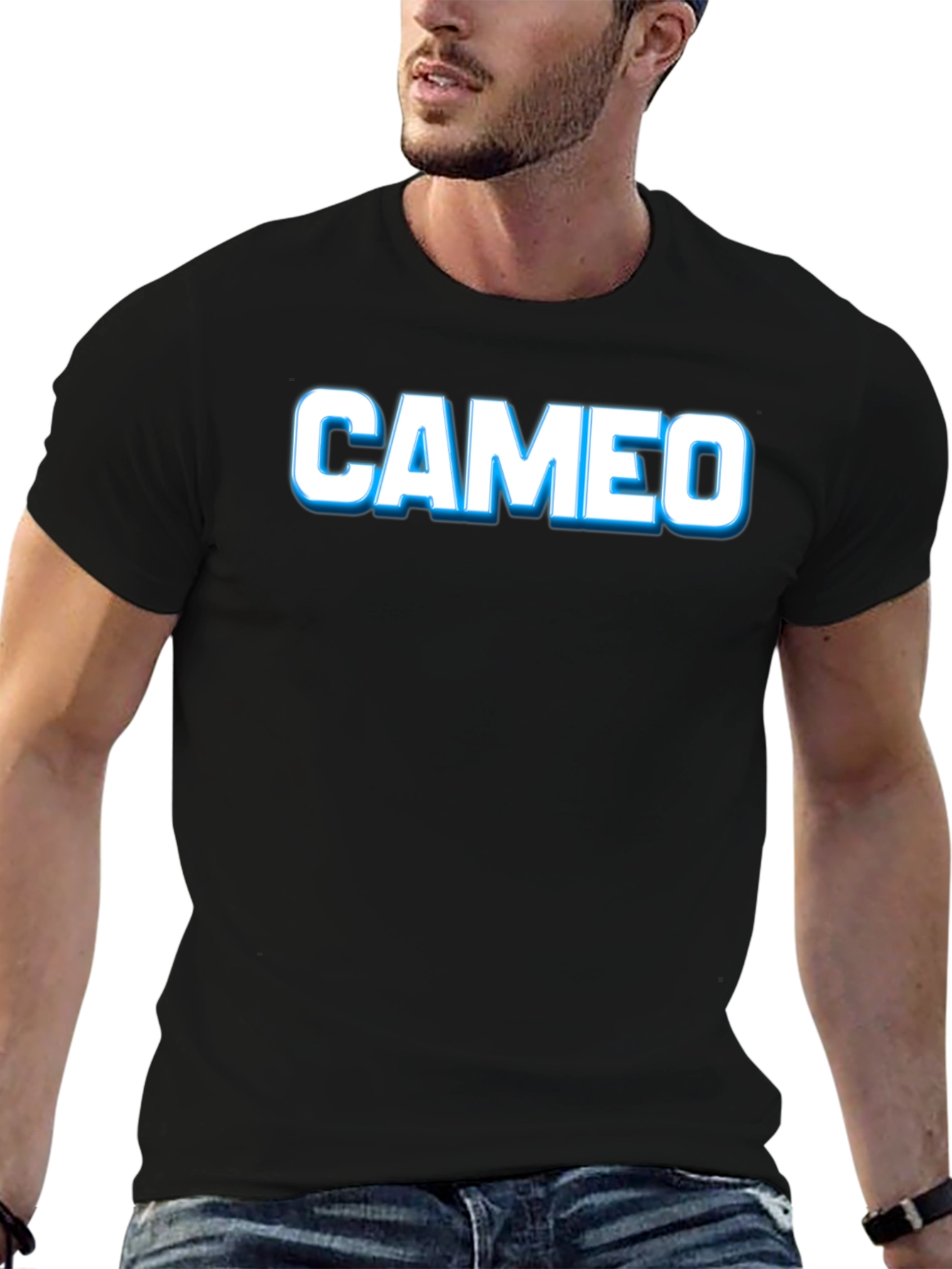Cameo Black T-Shirt - Cool Graphic Tee