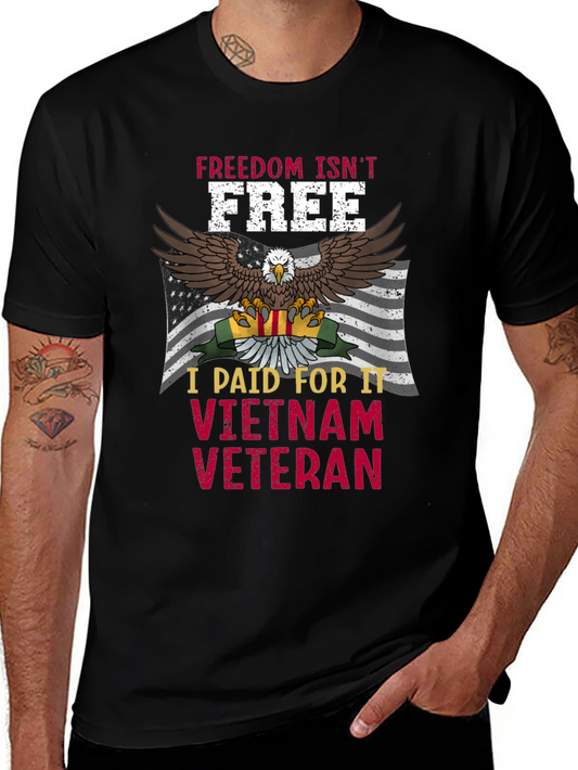 Vietnam Veteran Eagle T-Shirt - Freedom Isnt Free