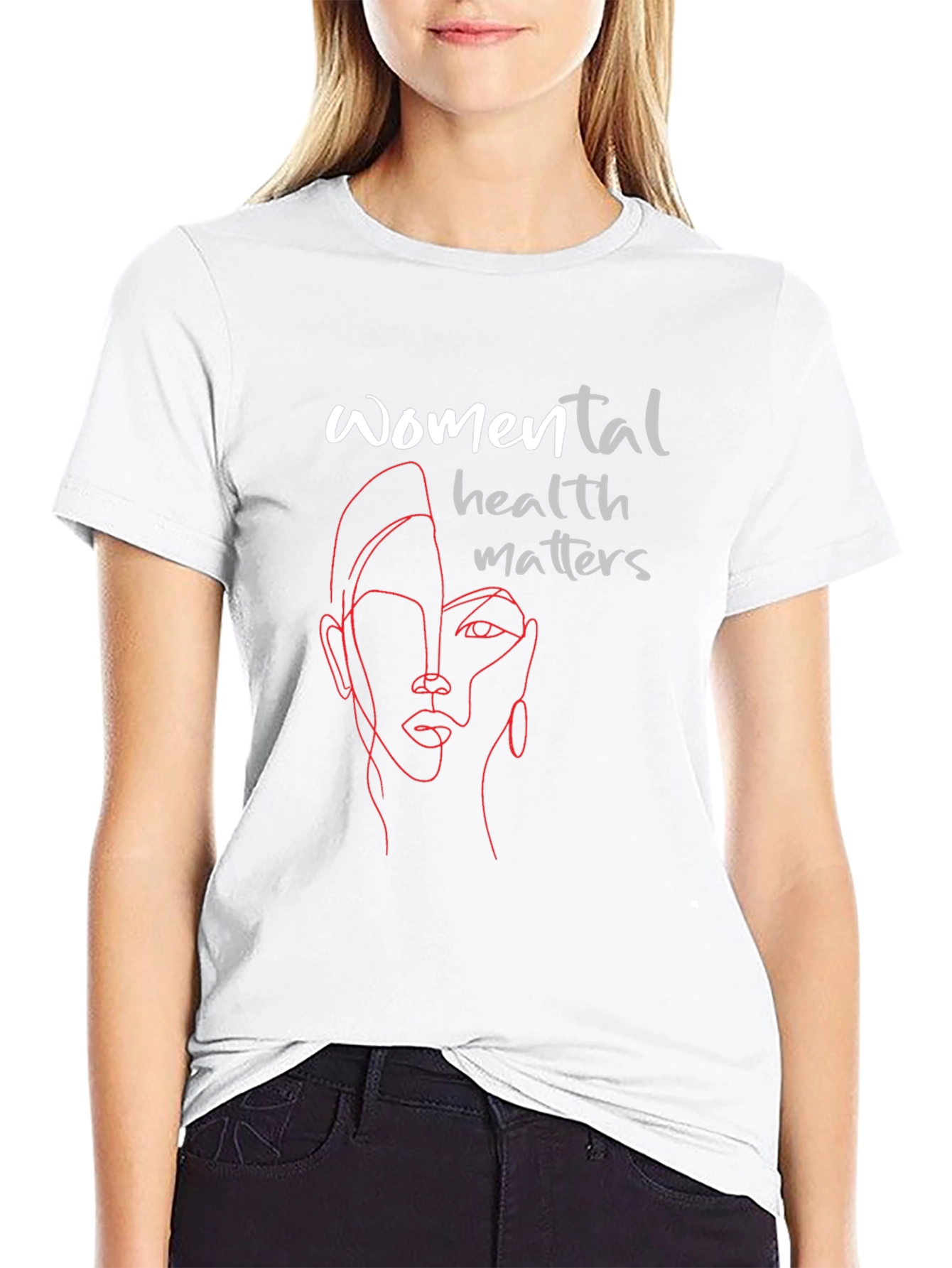Womens Mental Health T-Shirt - Stylish Graphic Tee