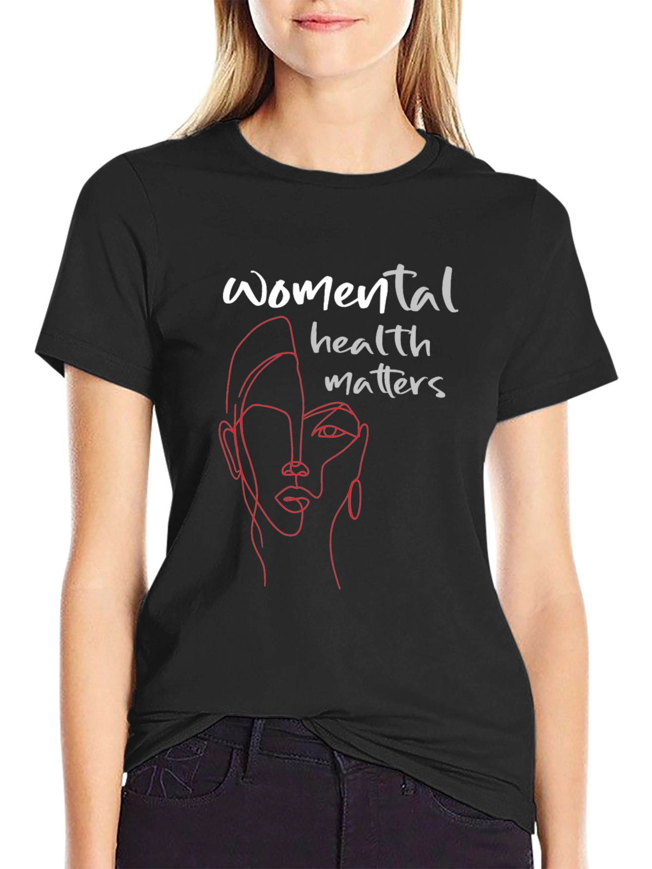 Womens Mental Health T-Shirt - Stylish Graphic Tee