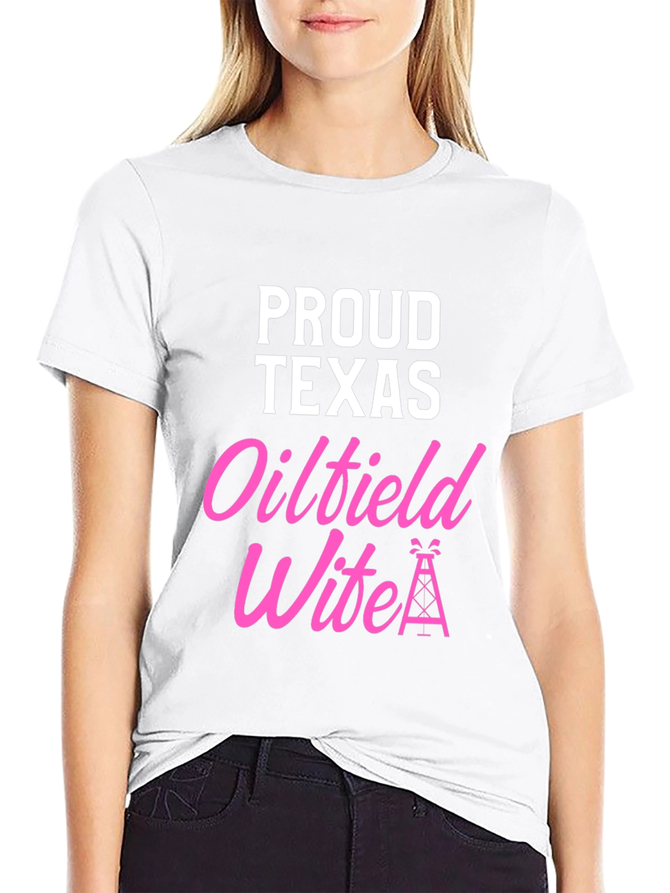 Proud Texas Oilfield Wife Graphic T-Shirt