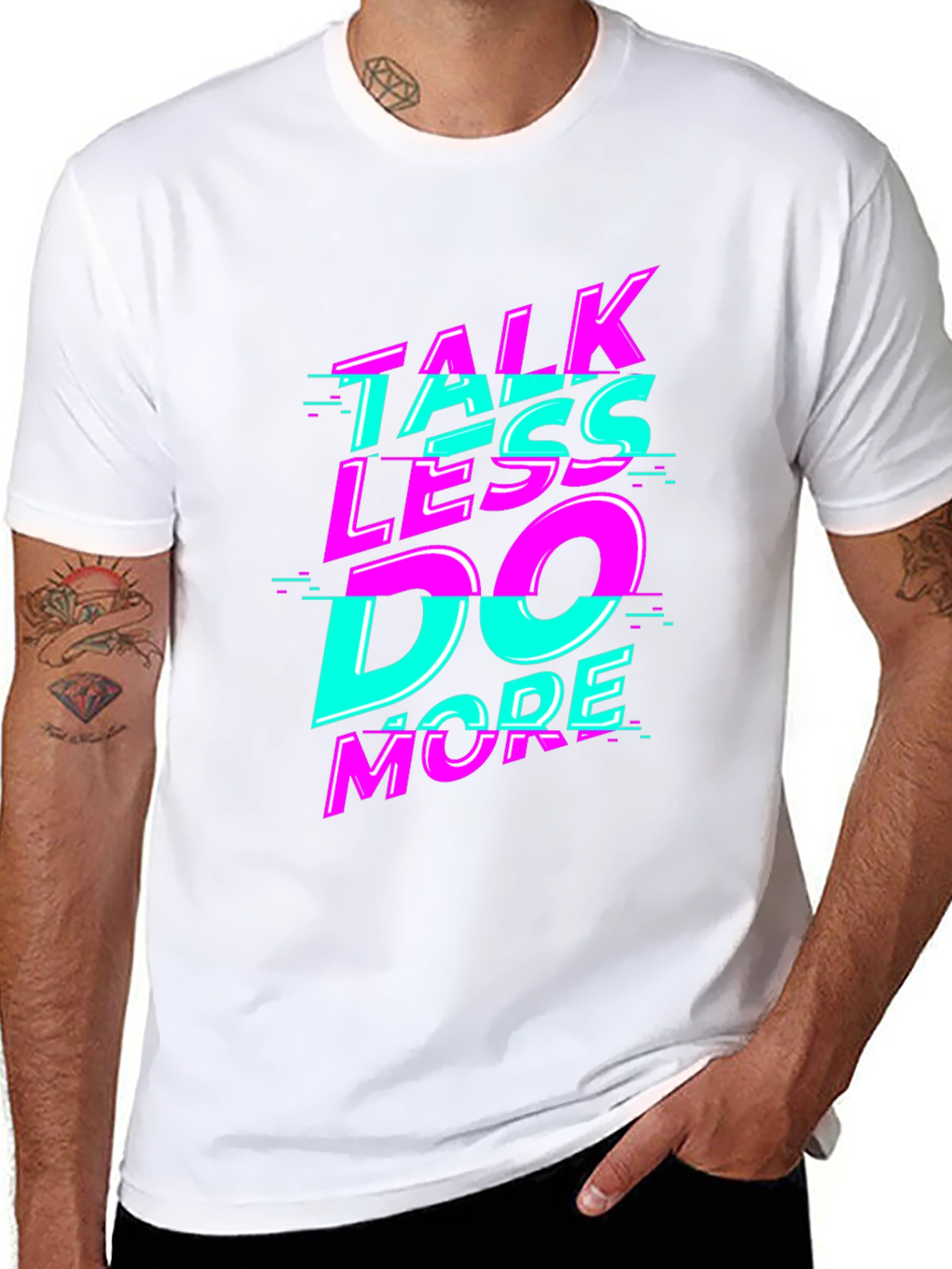 Talk Less Do More Graphic Tee - Black