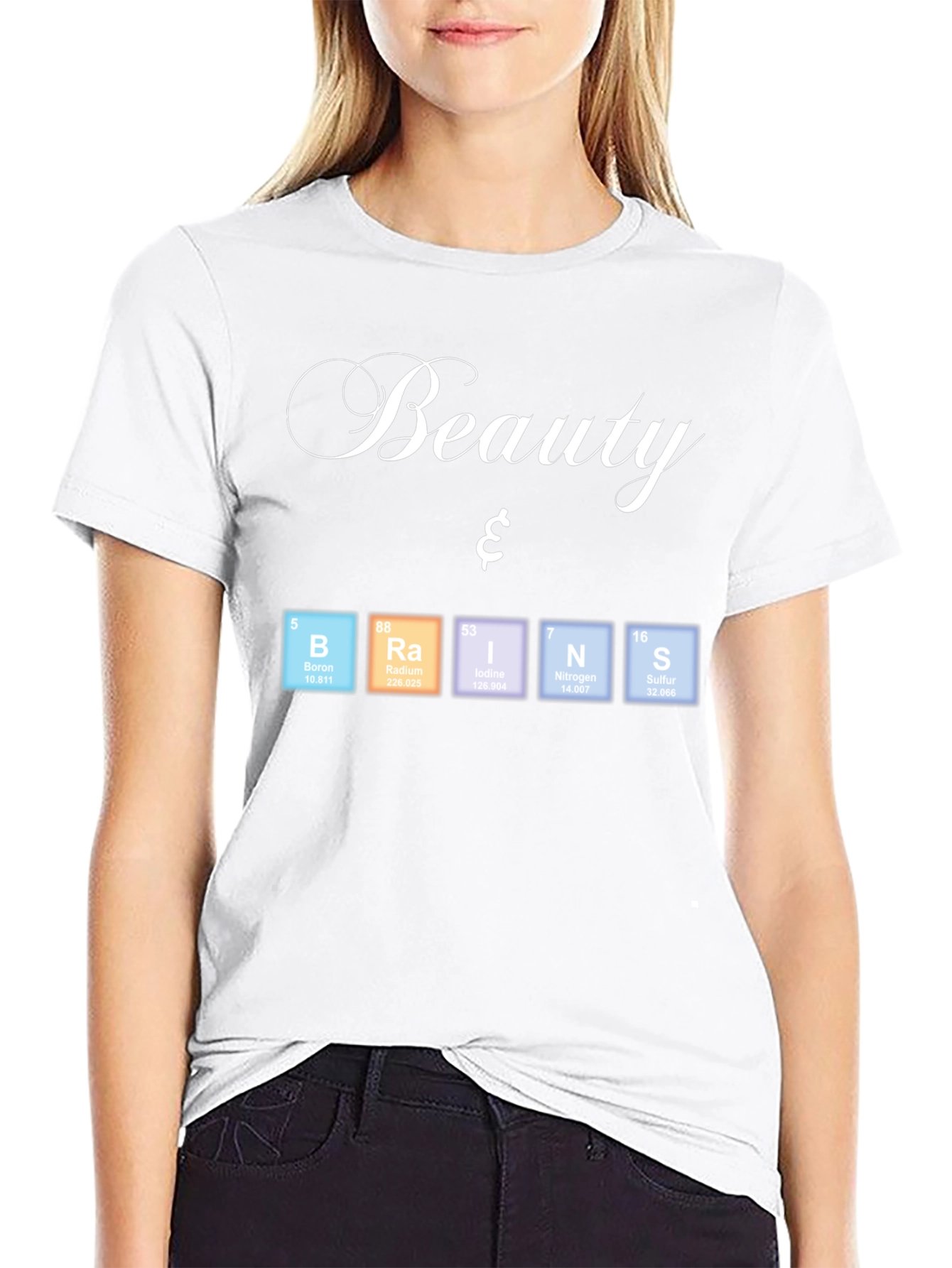 Beauty & Brains Periodic Table T-Shirt