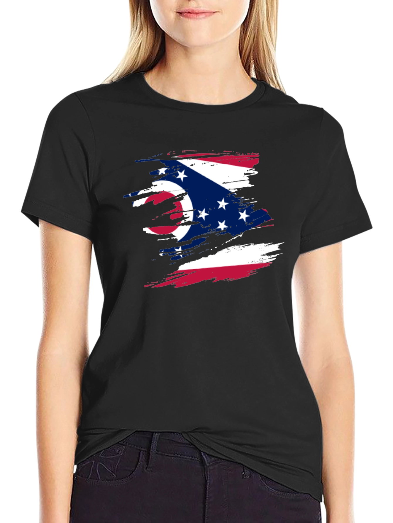 Ohio Flag Graphic T-Shirt - Stylish State Pride Tee