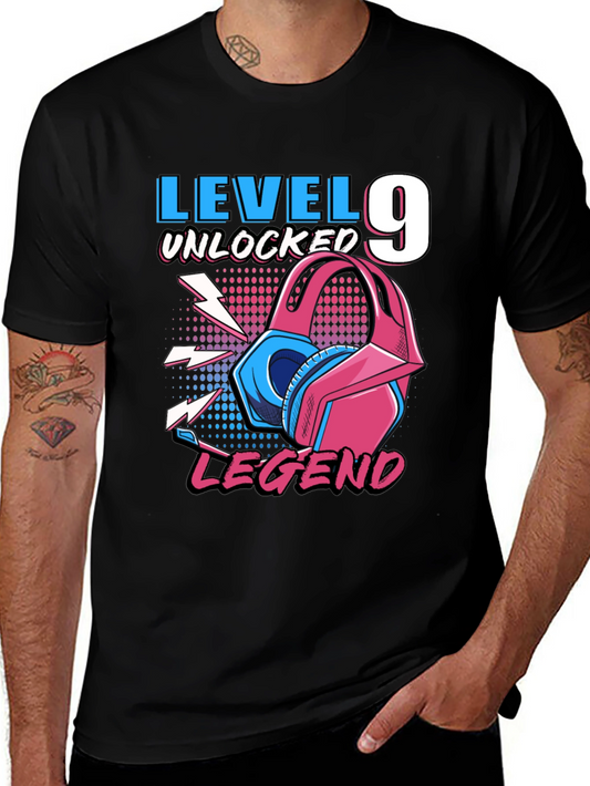 Level 9 Unlocked Legend Gamer T-Shirt