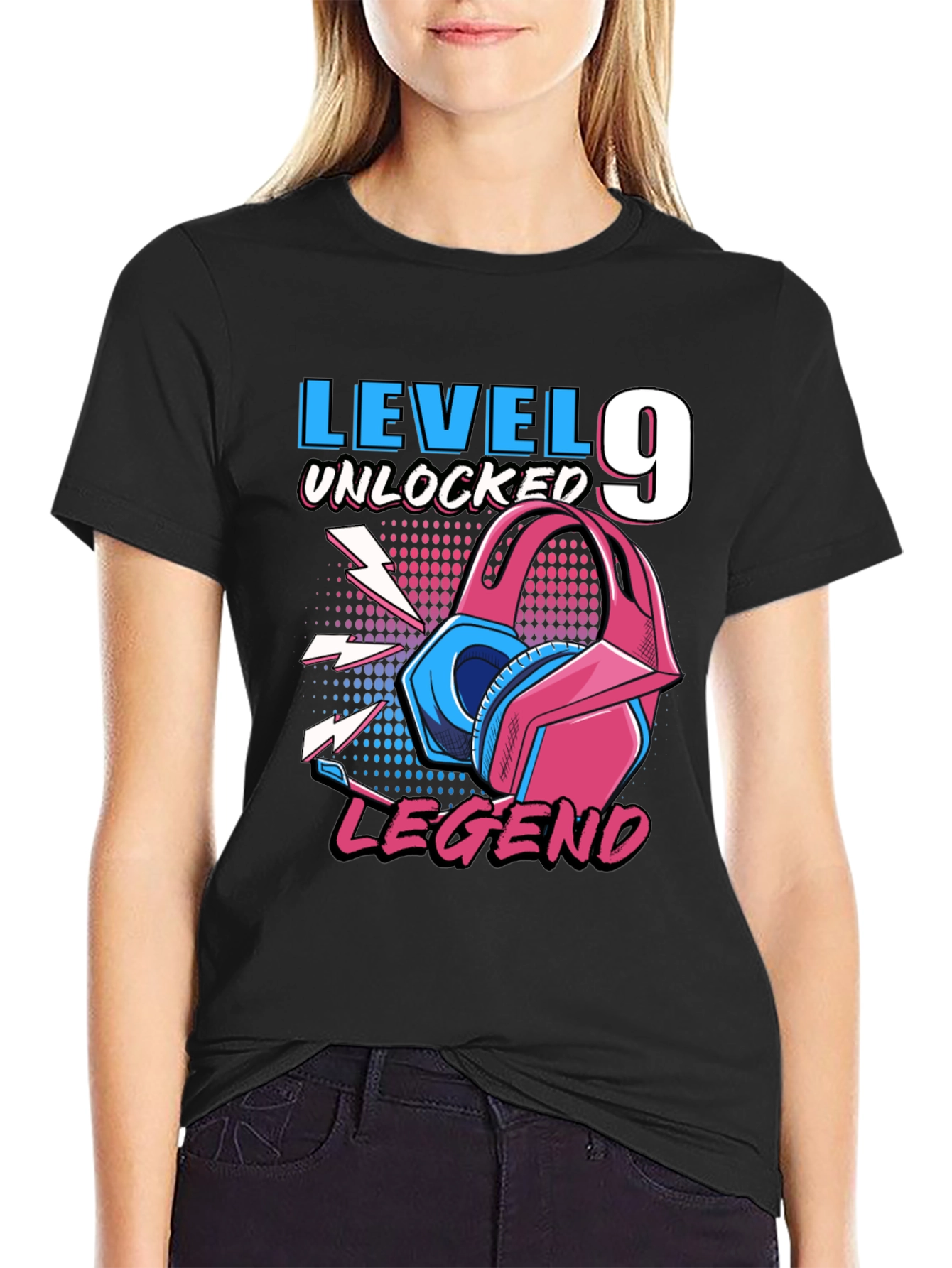 Level 9 Unlocked Legend Gamer T-Shirt