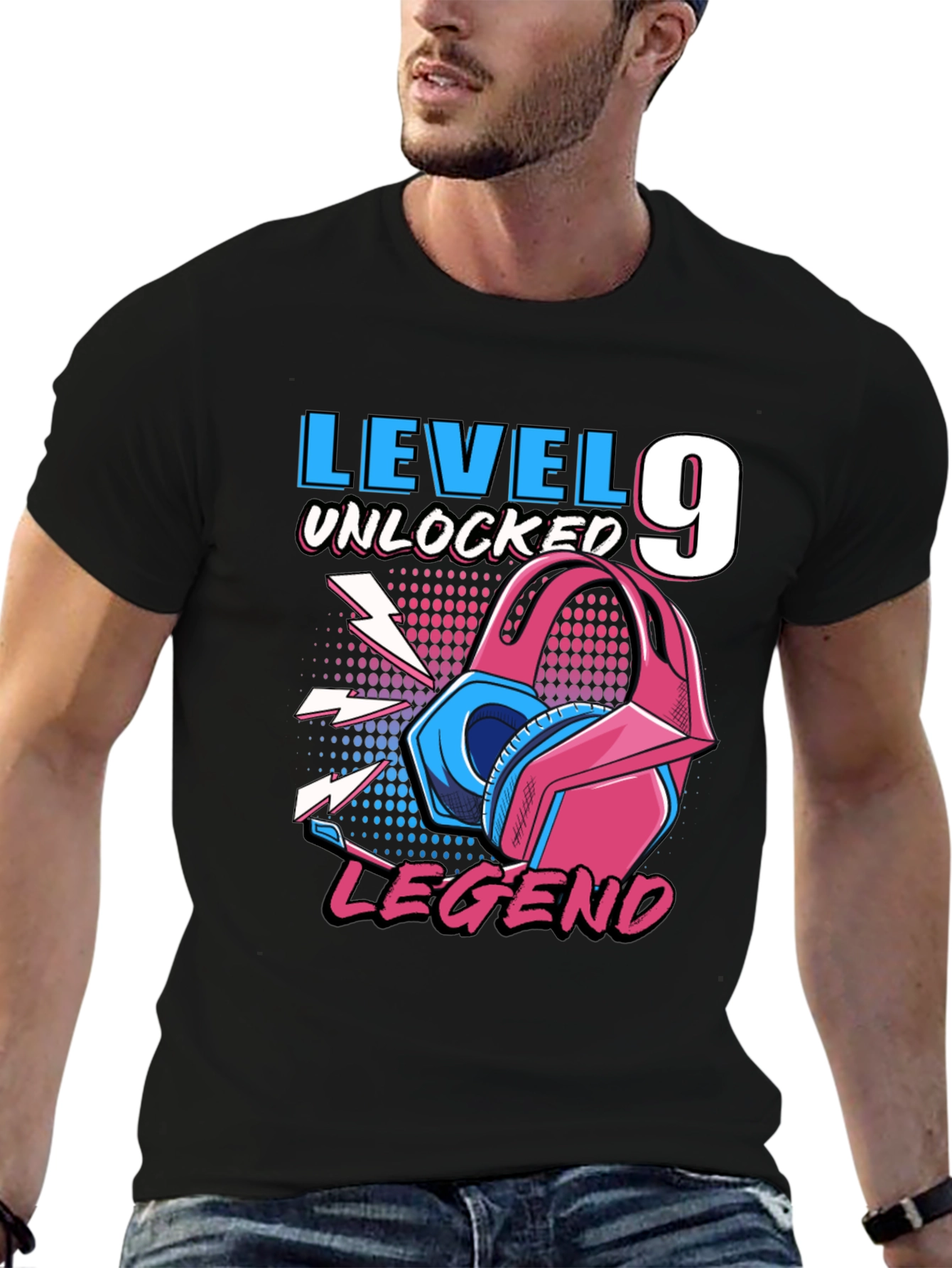 Level 9 Unlocked Legend Gamer T-Shirt
