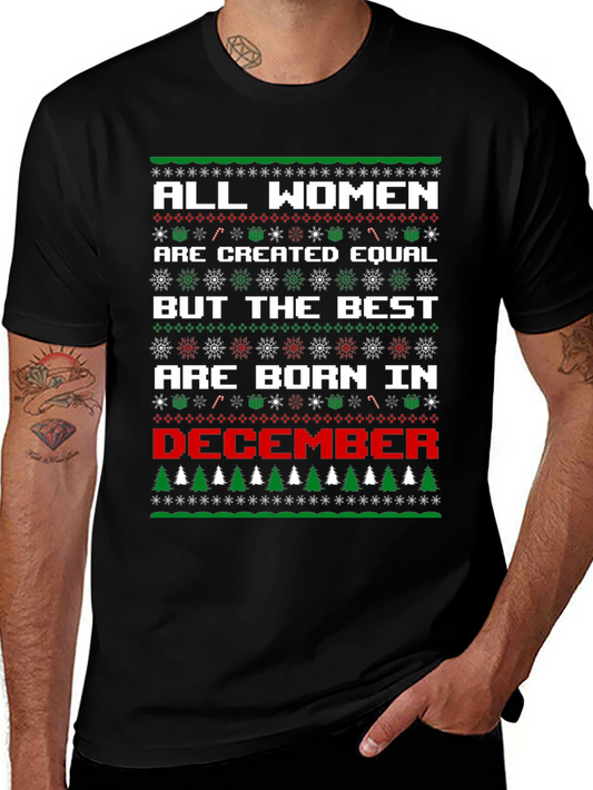 Women Born in December Christmas T-Shirt