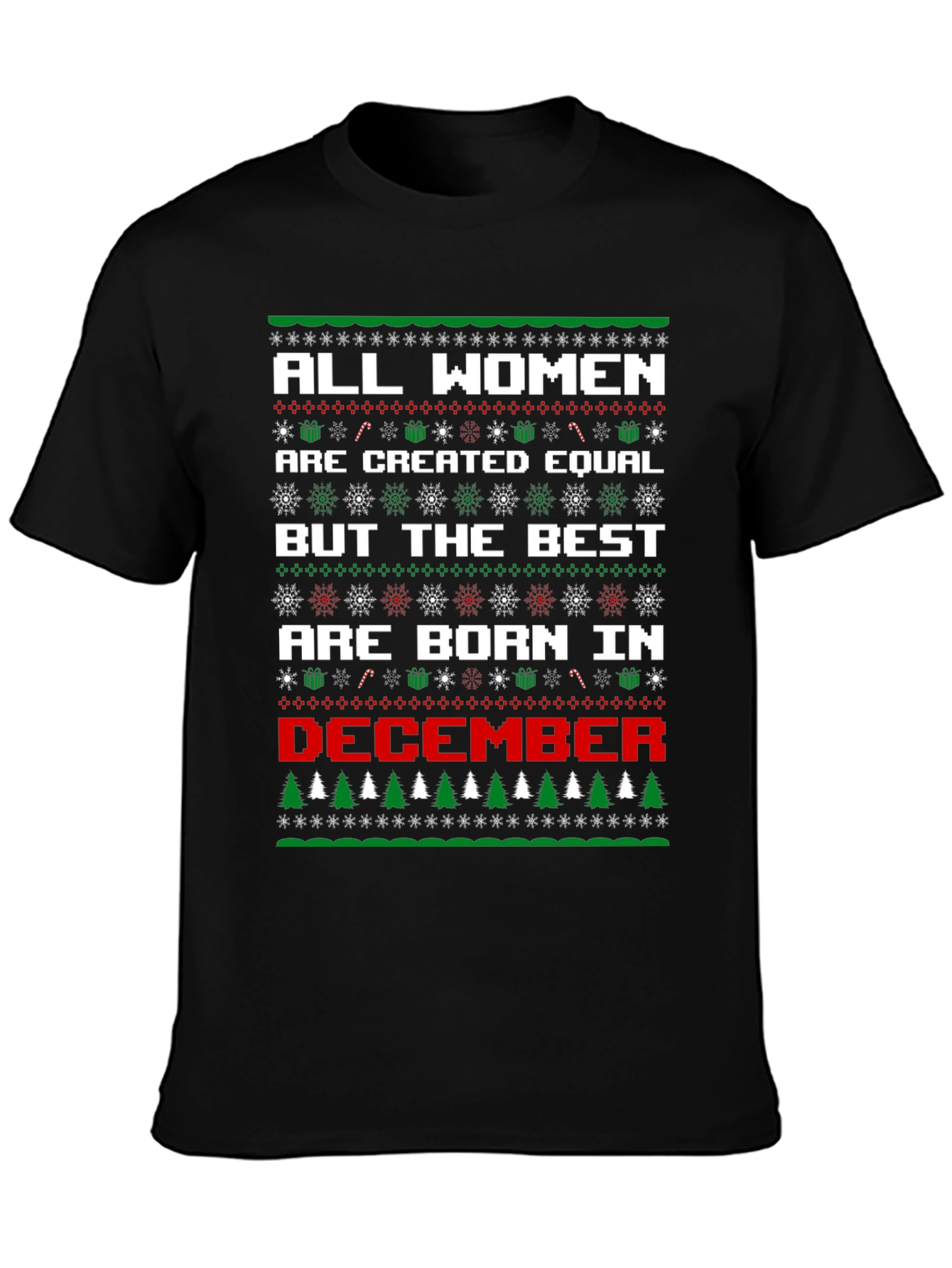 Women Born in December Christmas T-Shirt