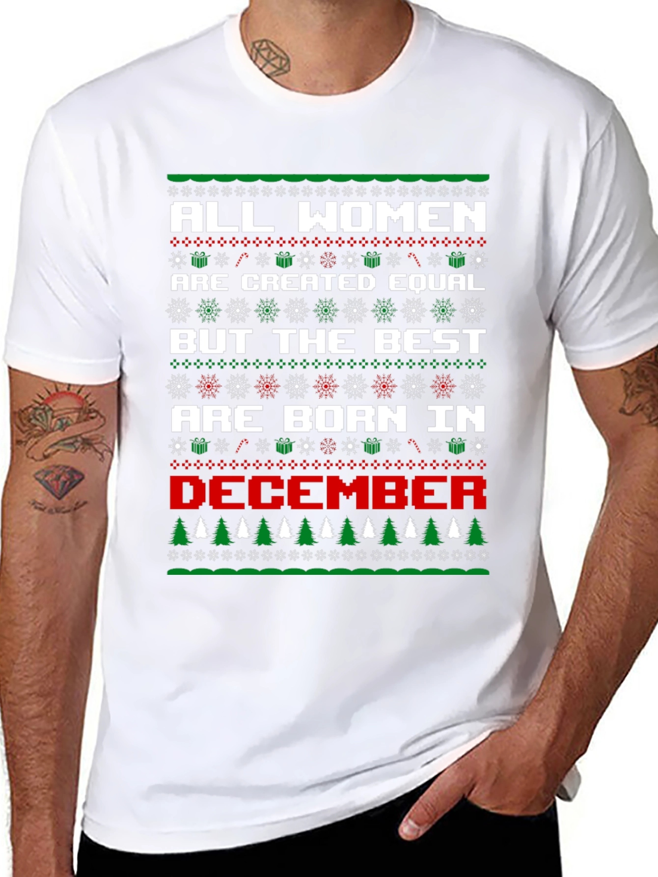 Women Born in December Christmas T-Shirt