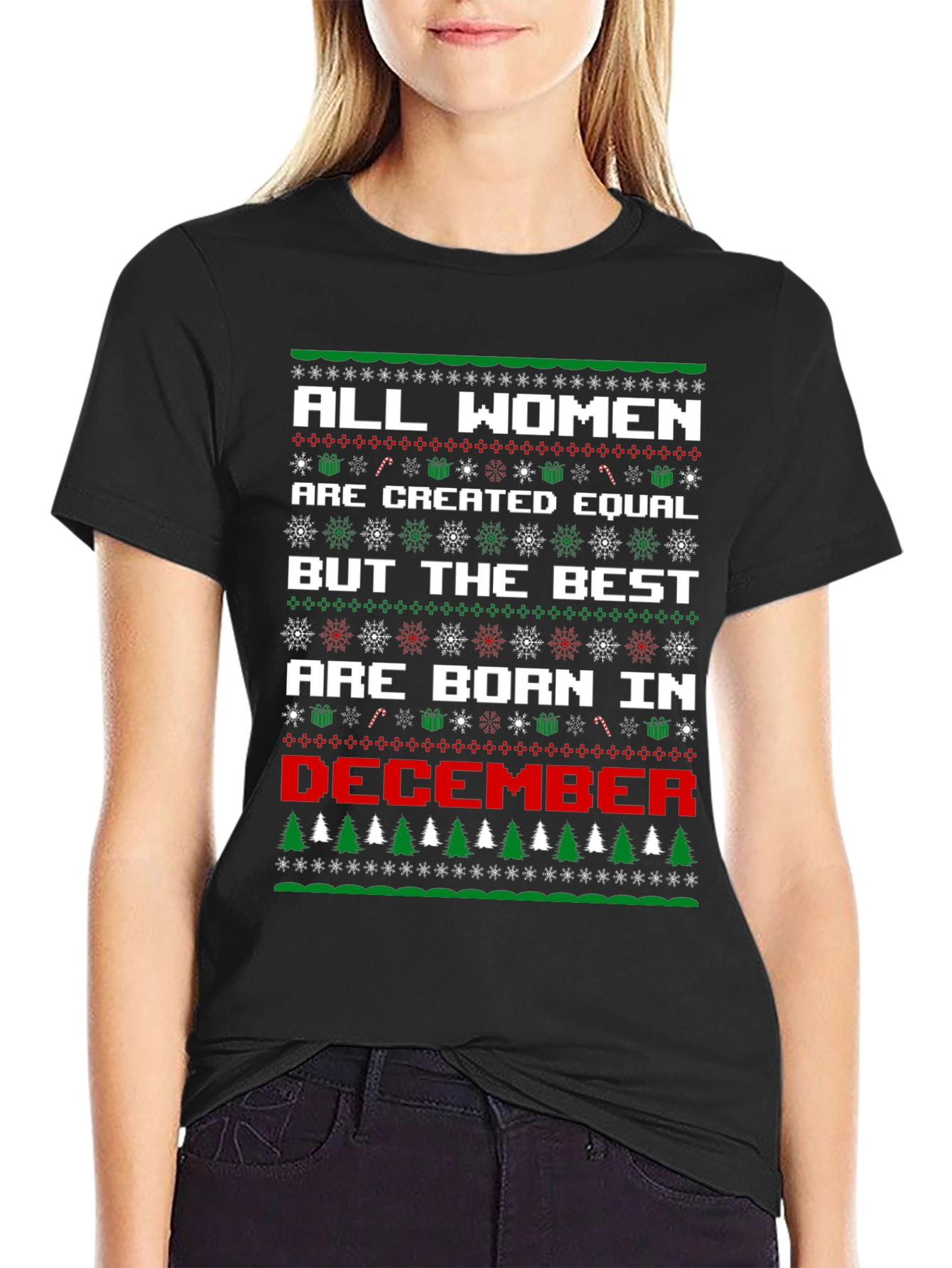 Women Born in December Christmas T-Shirt