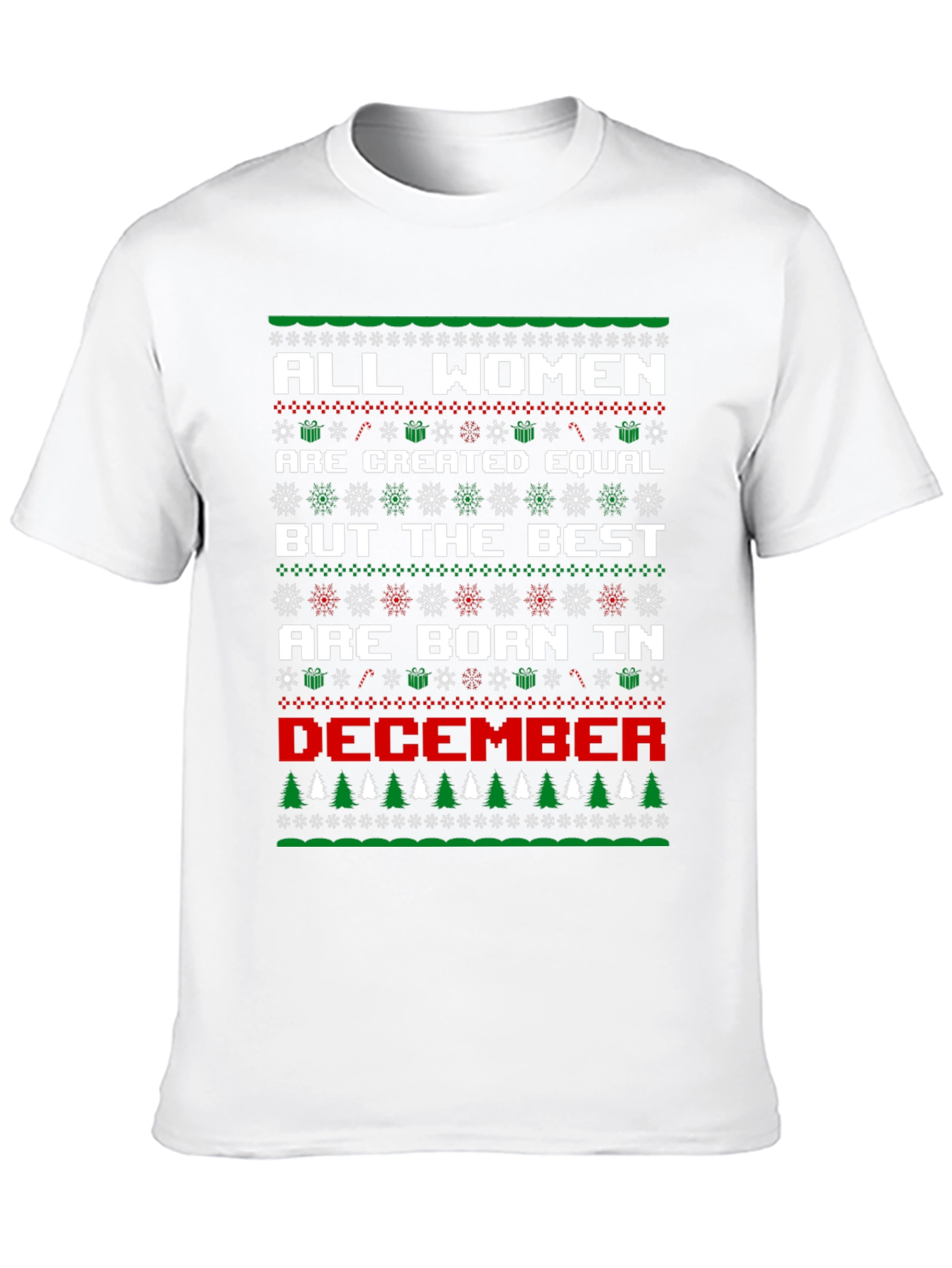 Women Born in December Christmas T-Shirt