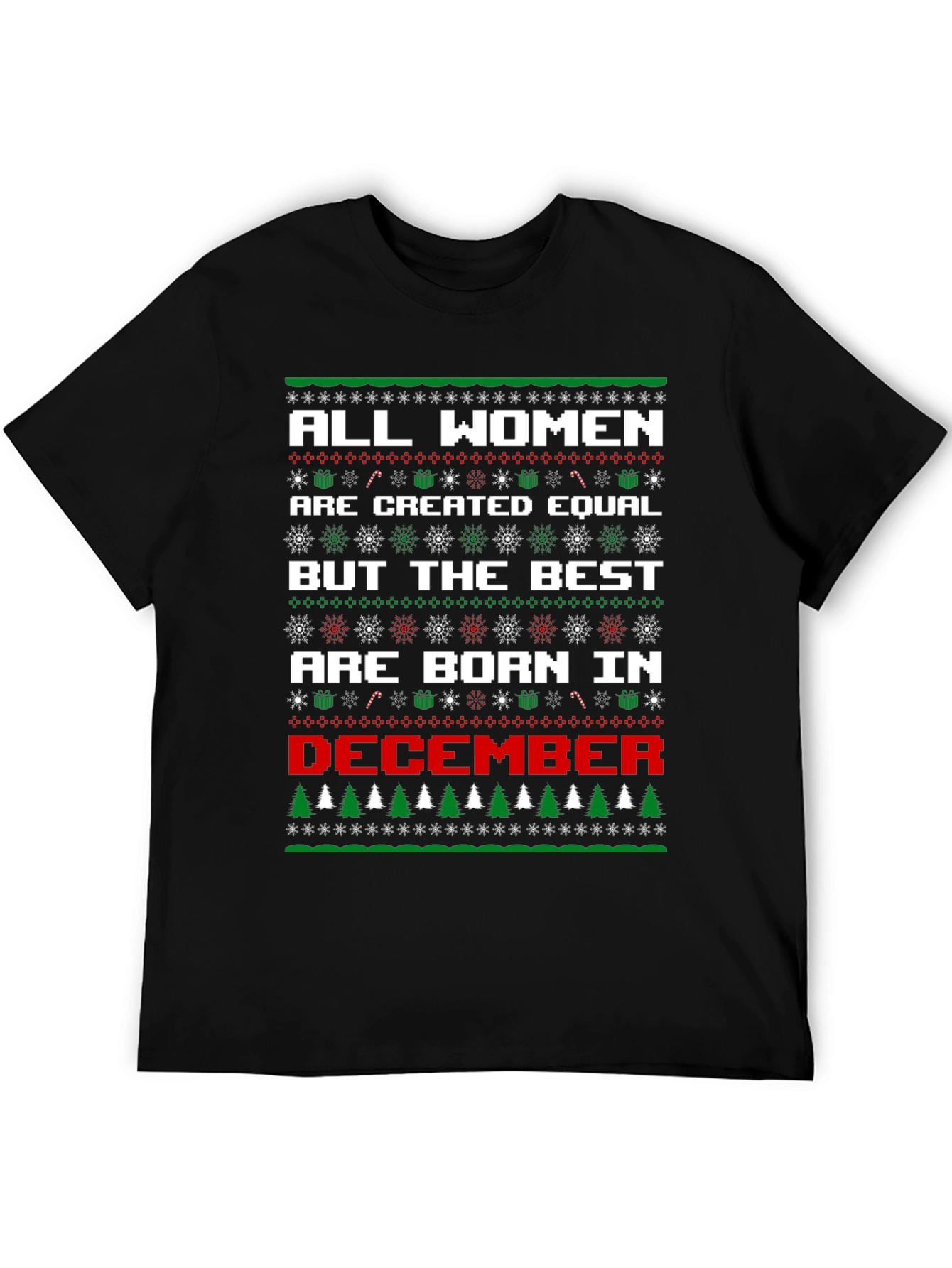Women Born in December Christmas T-Shirt