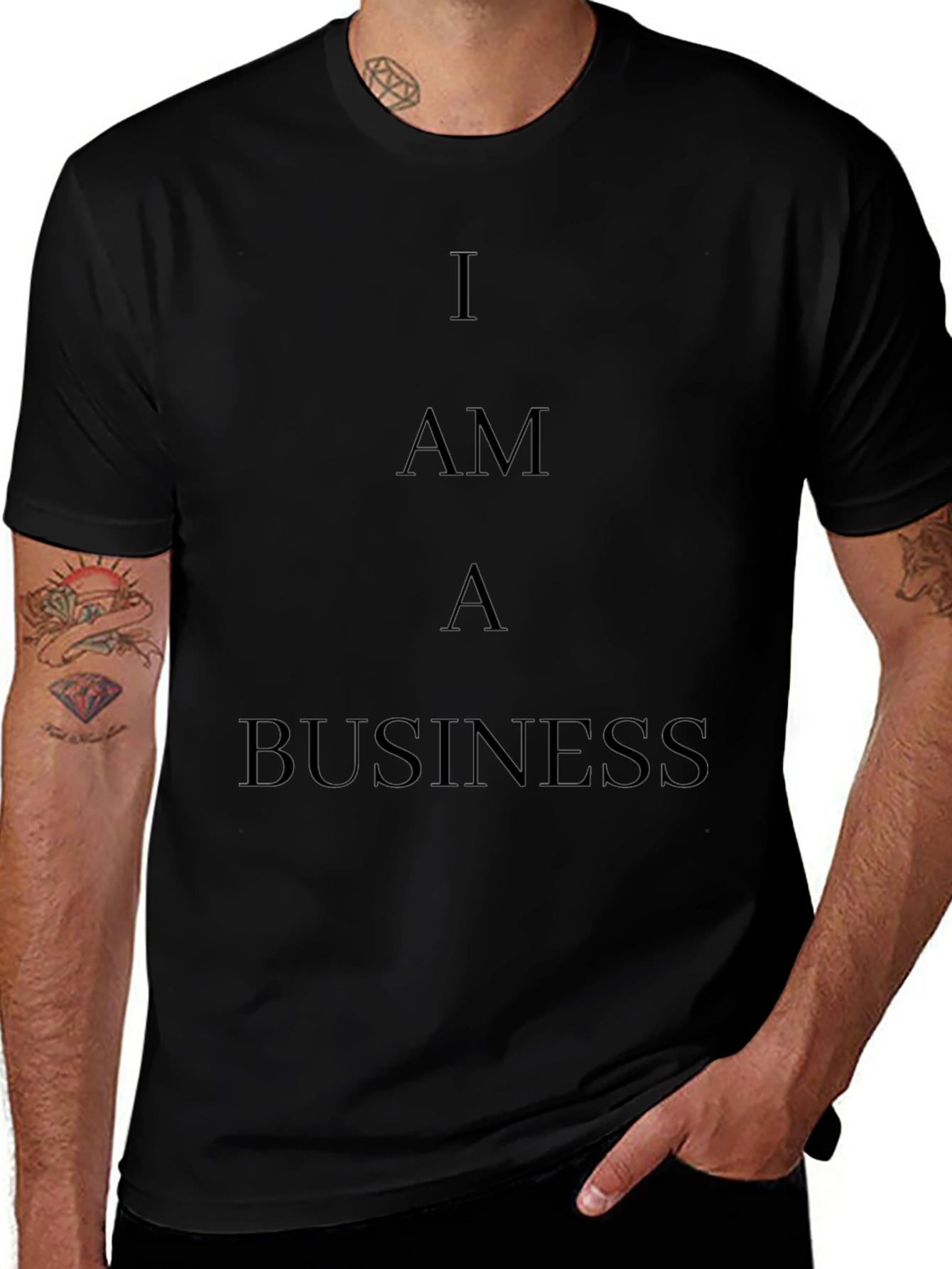 I Am A Business Black T-Shirt