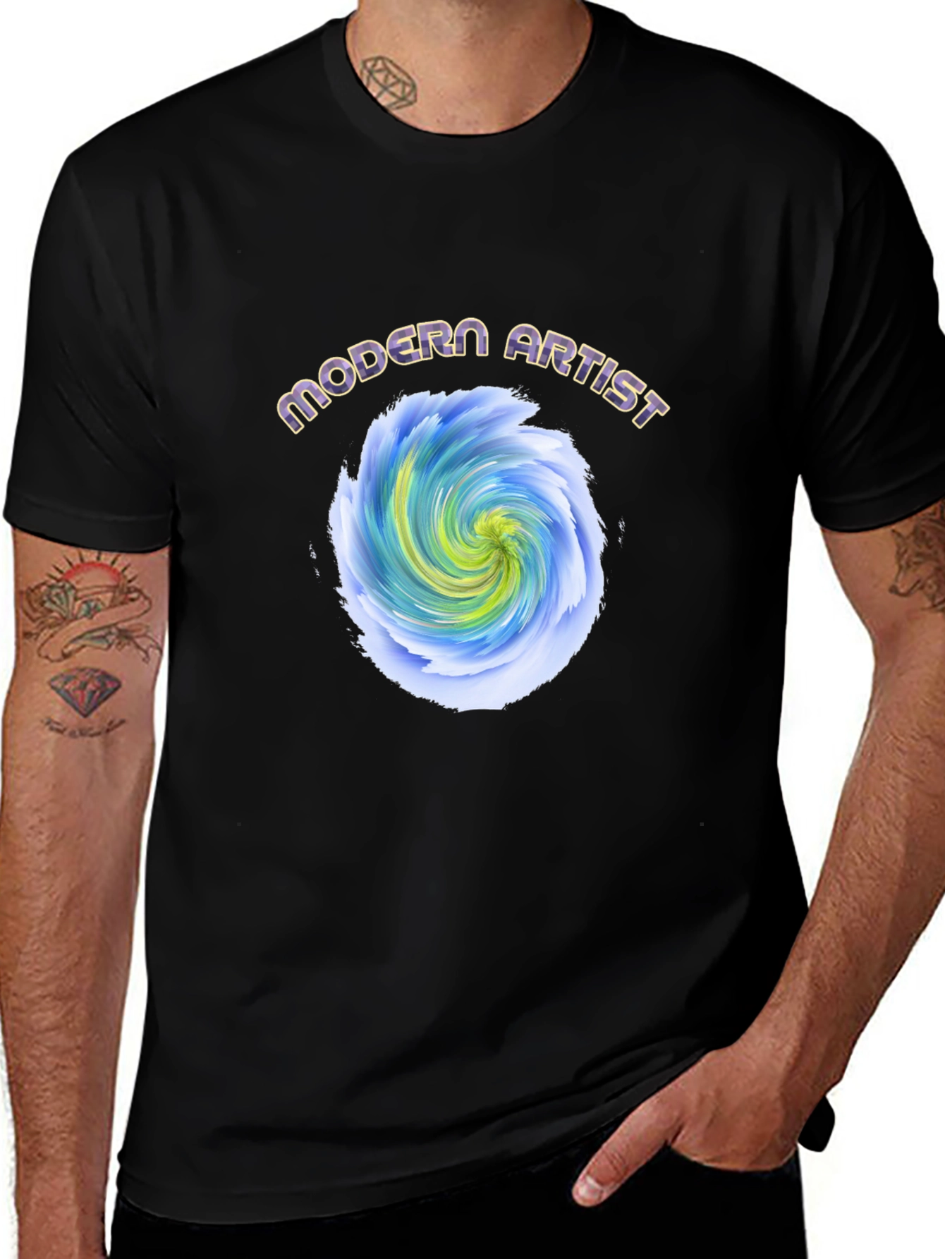 Modern Artist Graphic T-Shirt - Artistic Design