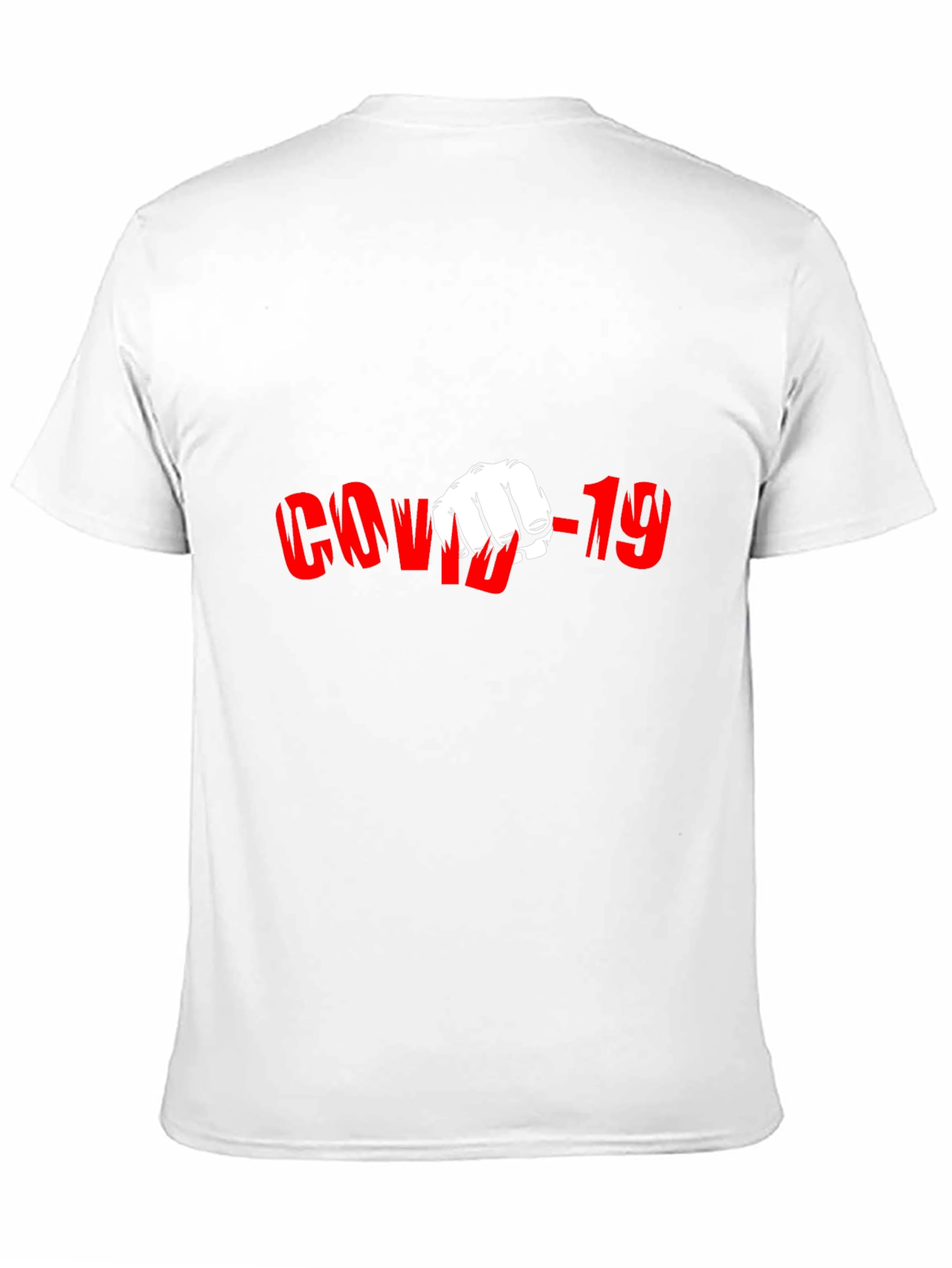 COVID-19 Punch Black Graphic T-Shirt