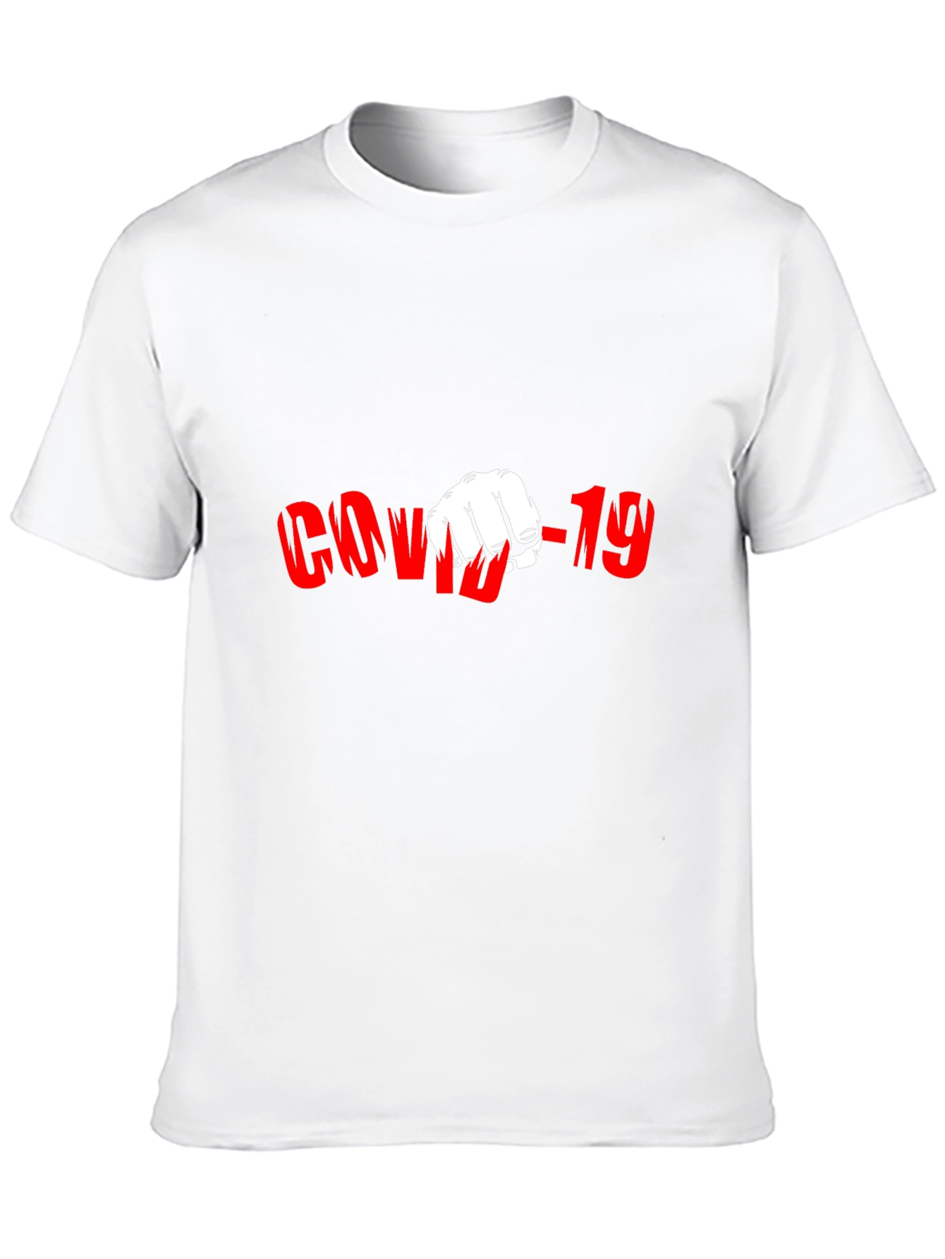 COVID-19 Punch Black Graphic T-Shirt