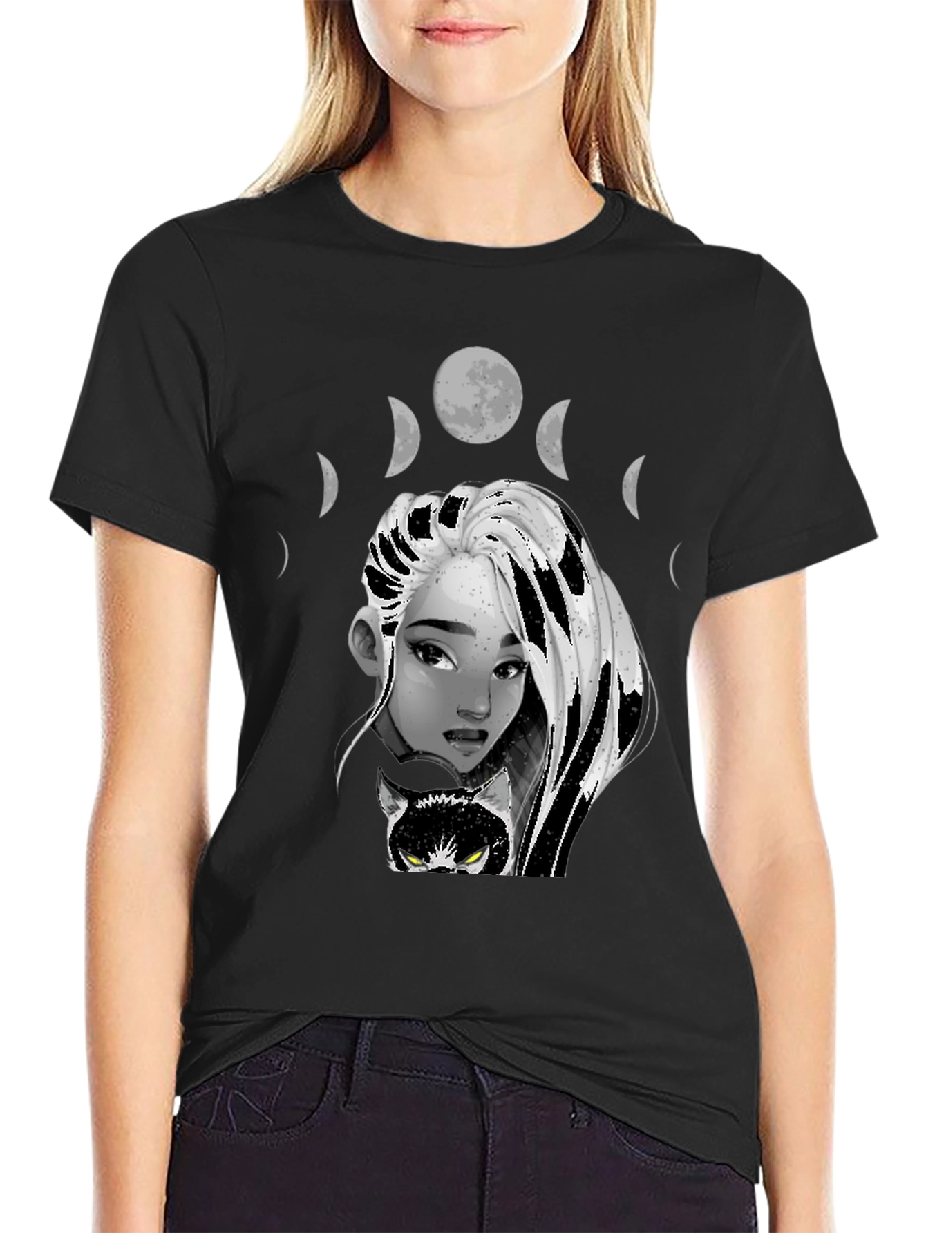Mystic Moon Phase Graphic Tee