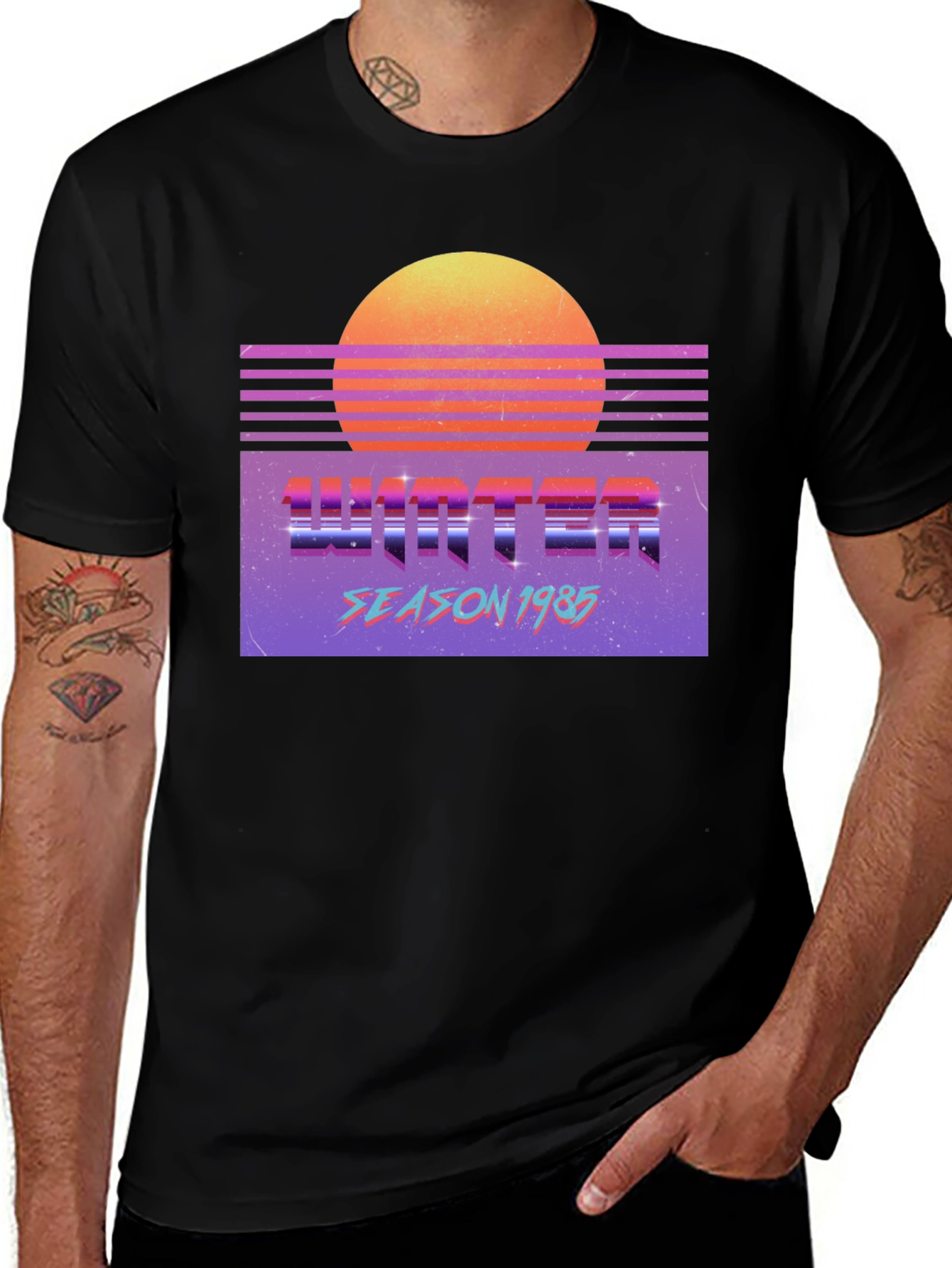 Winter Season 1985 Retro Graphic T-Shirt