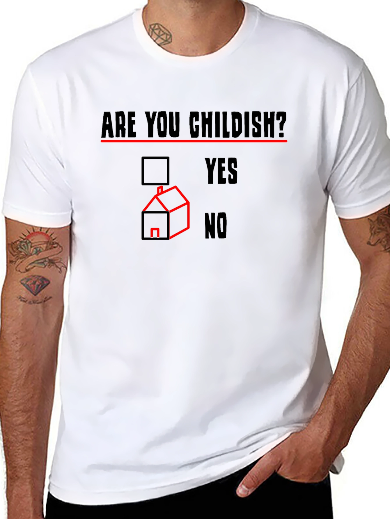 Are You Childish? Novelty Graphic Tee