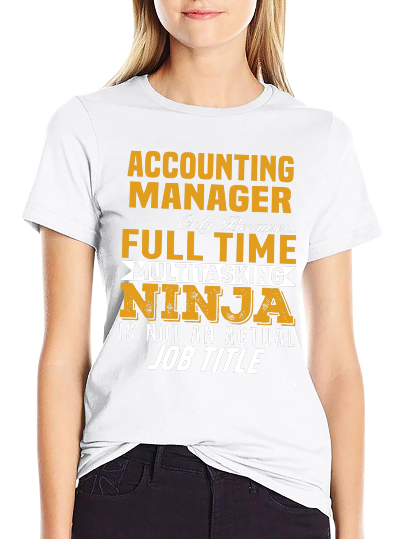 Accounting Manager Full Time Ninja T-Shirt