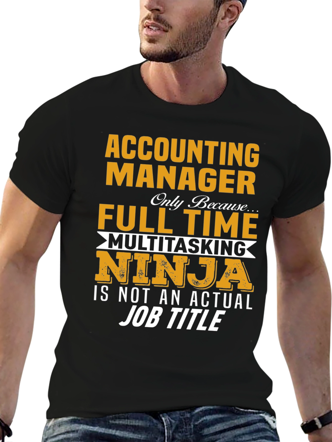 Accounting Manager Full Time Ninja T-Shirt