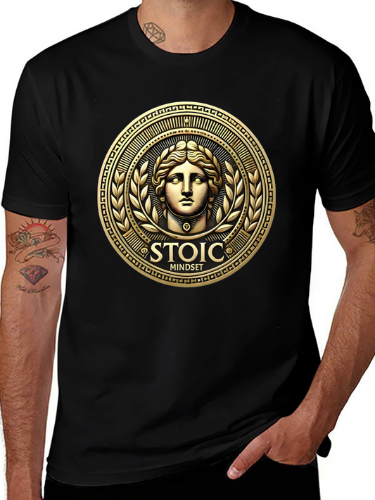 Stoic Mindset Graphic Tee - Black