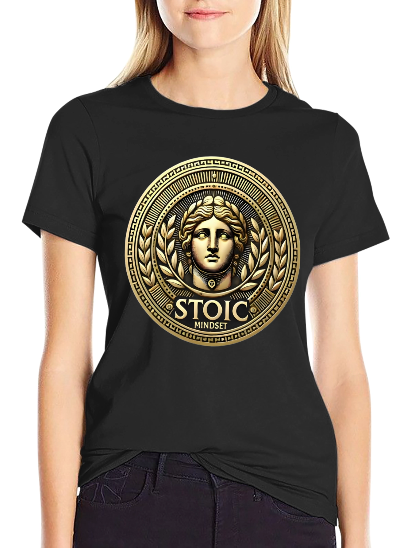 Stoic Mindset Graphic Tee - Black