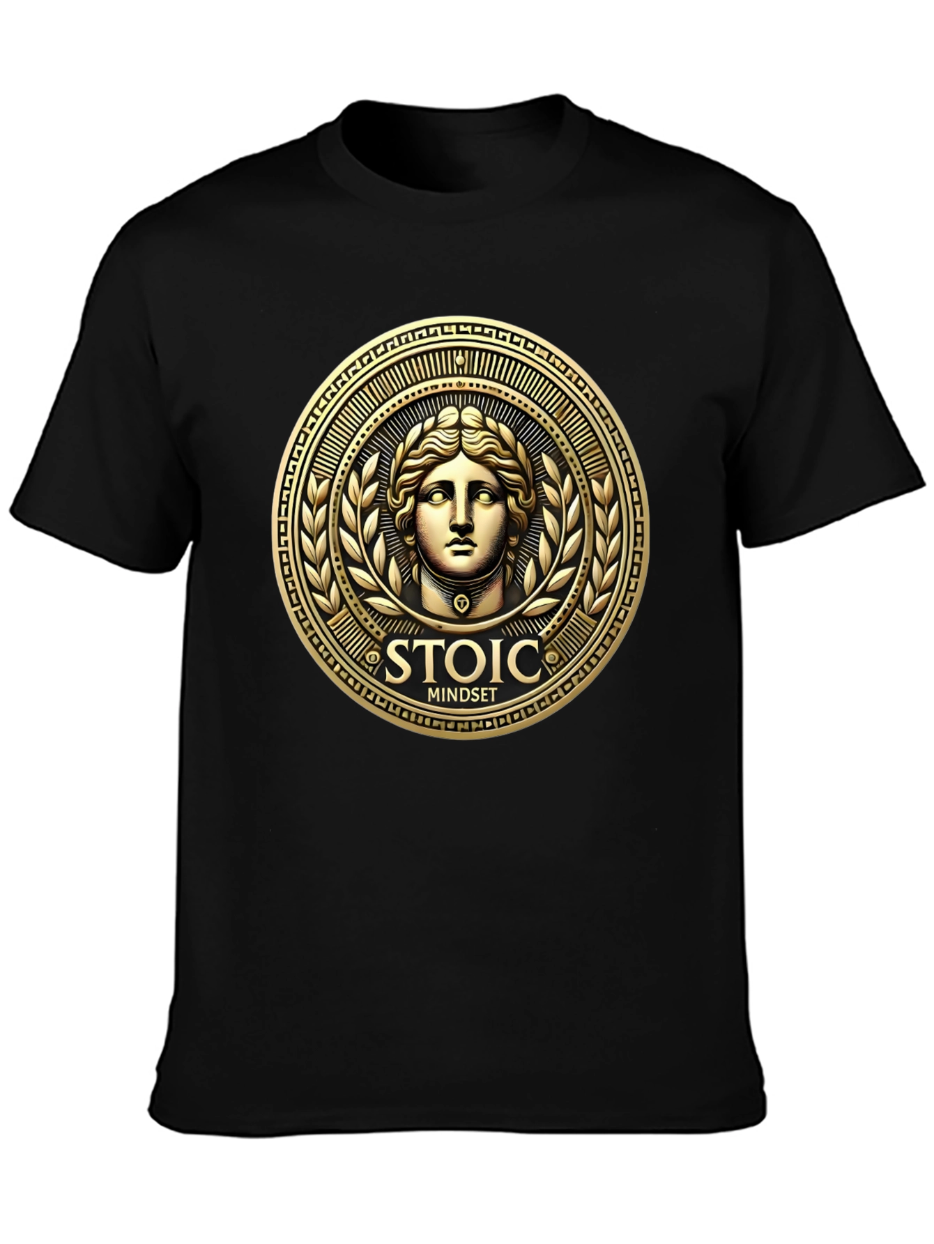 Stoic Mindset Graphic Tee - Black