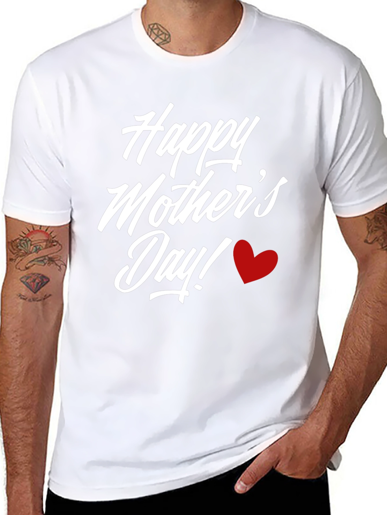 Happy Mothers Day T-Shirt Heart Design