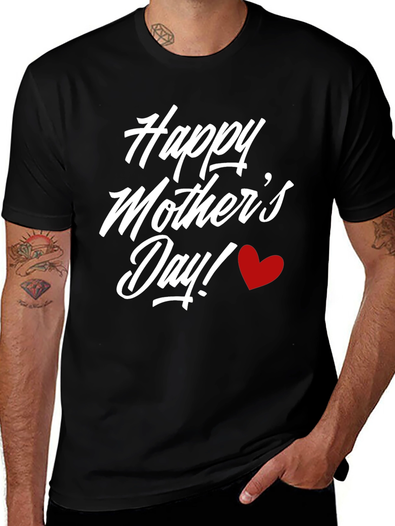 Happy Mothers Day T-Shirt Heart Design