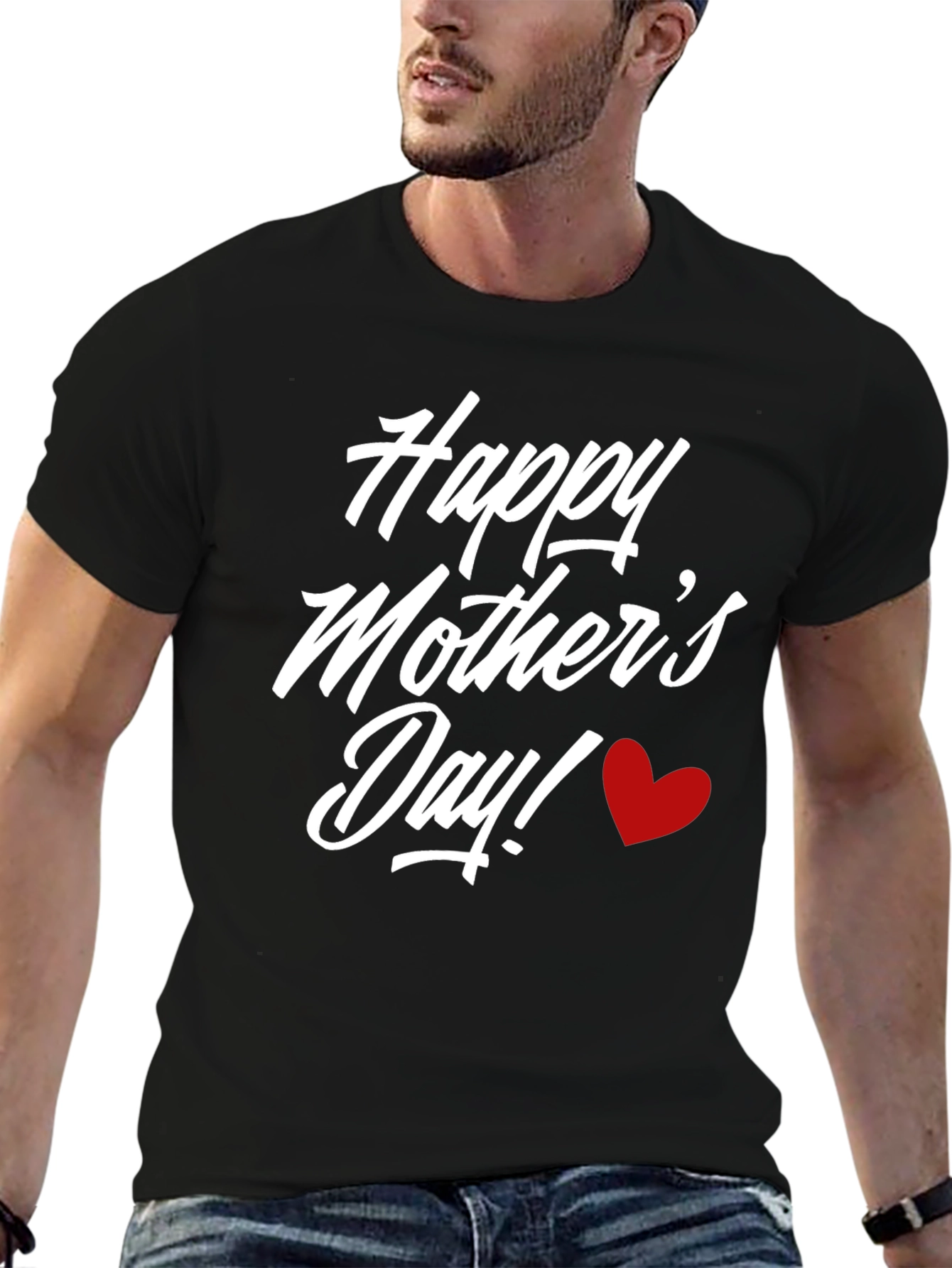 Happy Mothers Day T-Shirt Heart Design