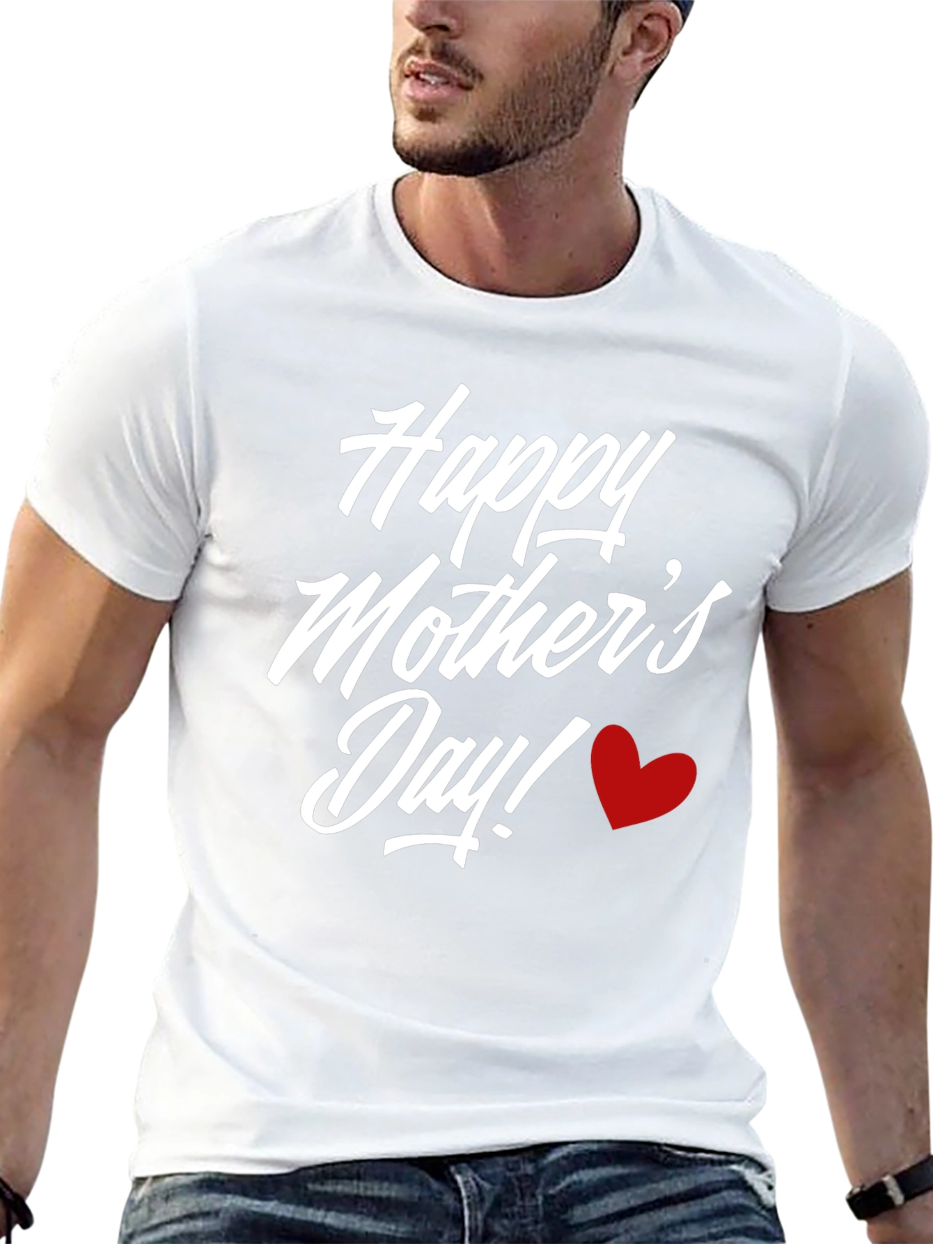 Happy Mothers Day T-Shirt Heart Design